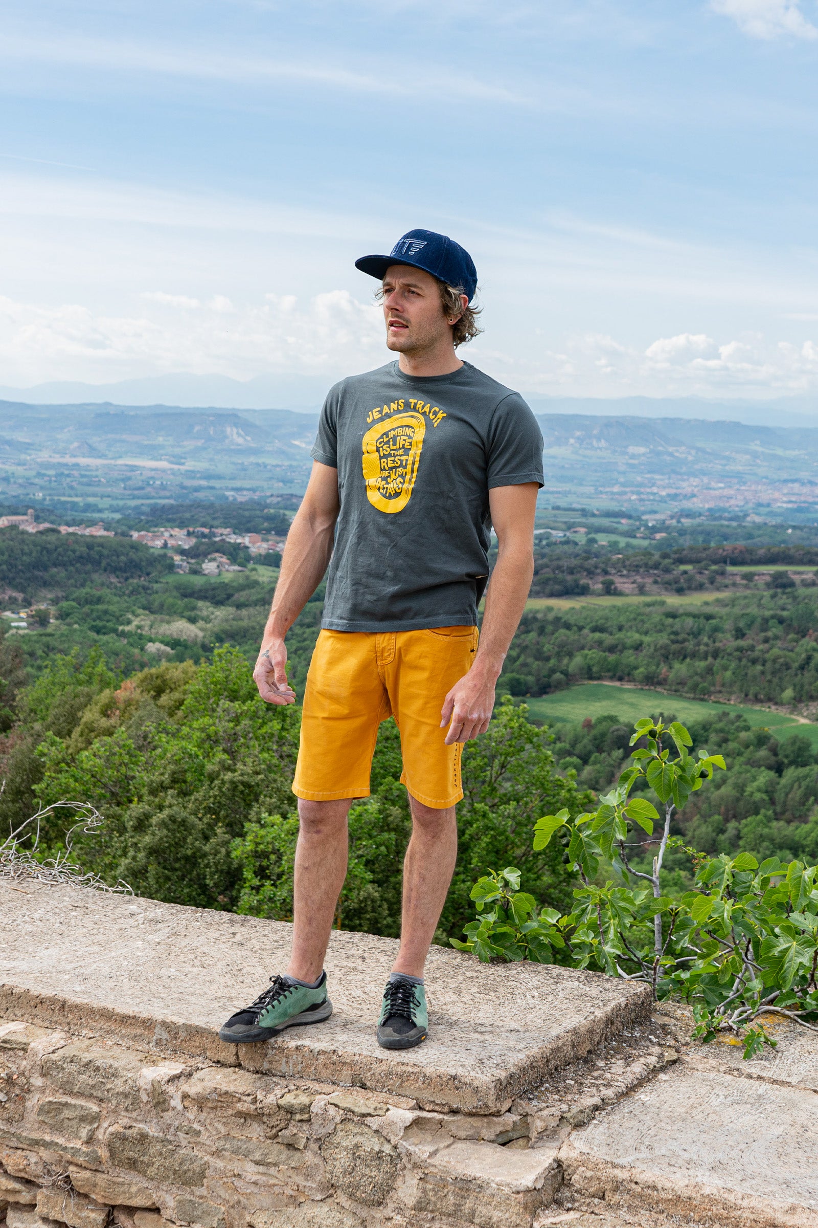 Kletter- und Trekking Shorts BR Turia Herren Ocker