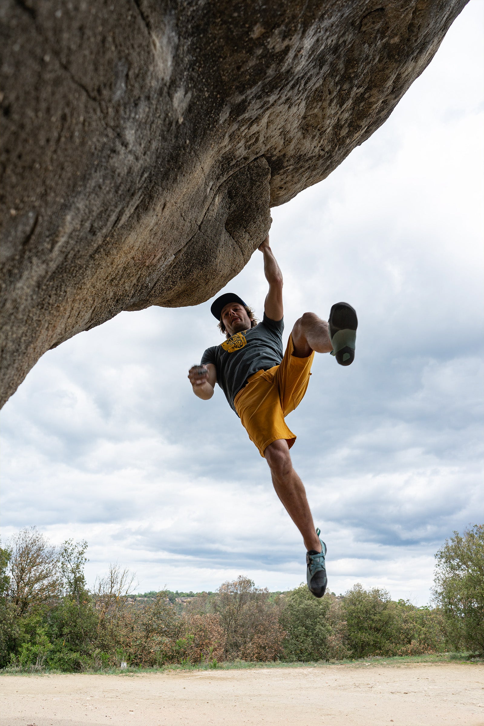 Kletter- und Trekking Shorts BR Turia Herren Ocker