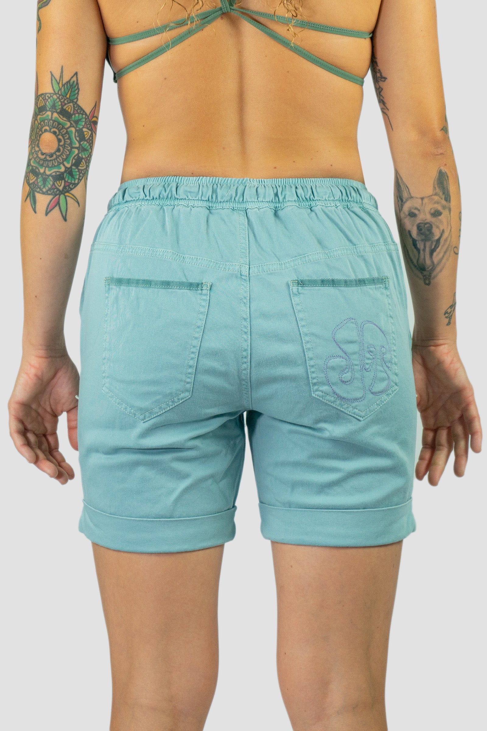 Pantaloni da arrampicata - Trekking Shira Short Verde Donna