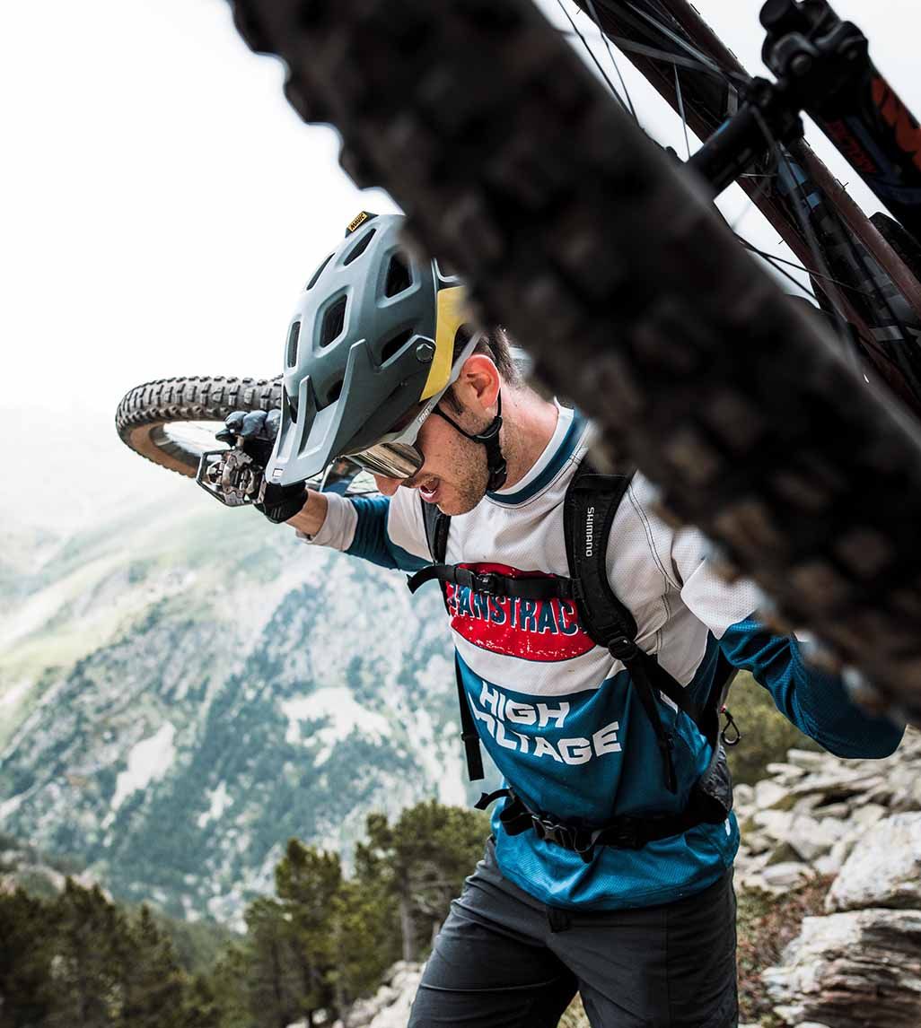 Camiseta técnica Mountain Bike AMP E-Bike Hombre