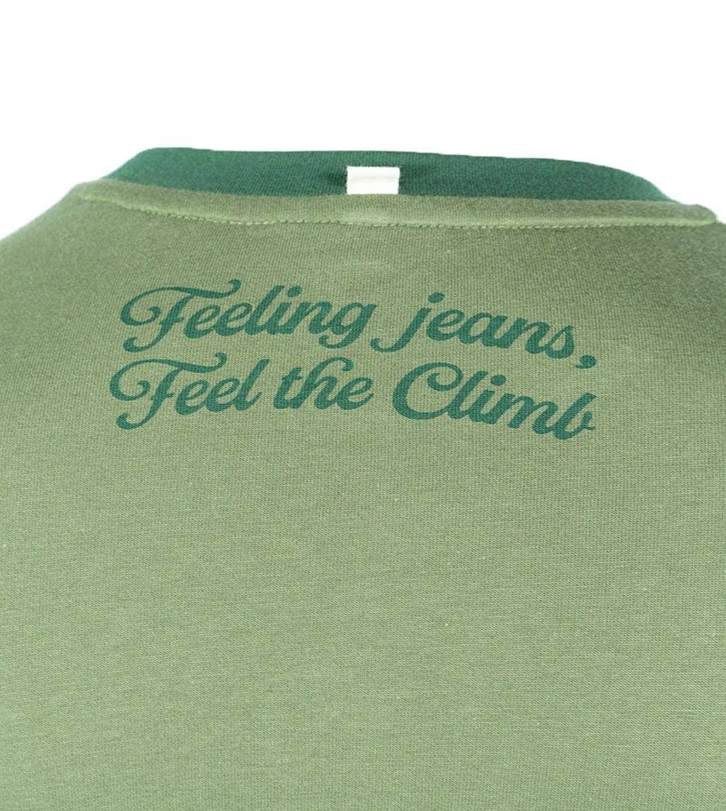 Camiseta Algodón Orgánico Climb&Beer Green