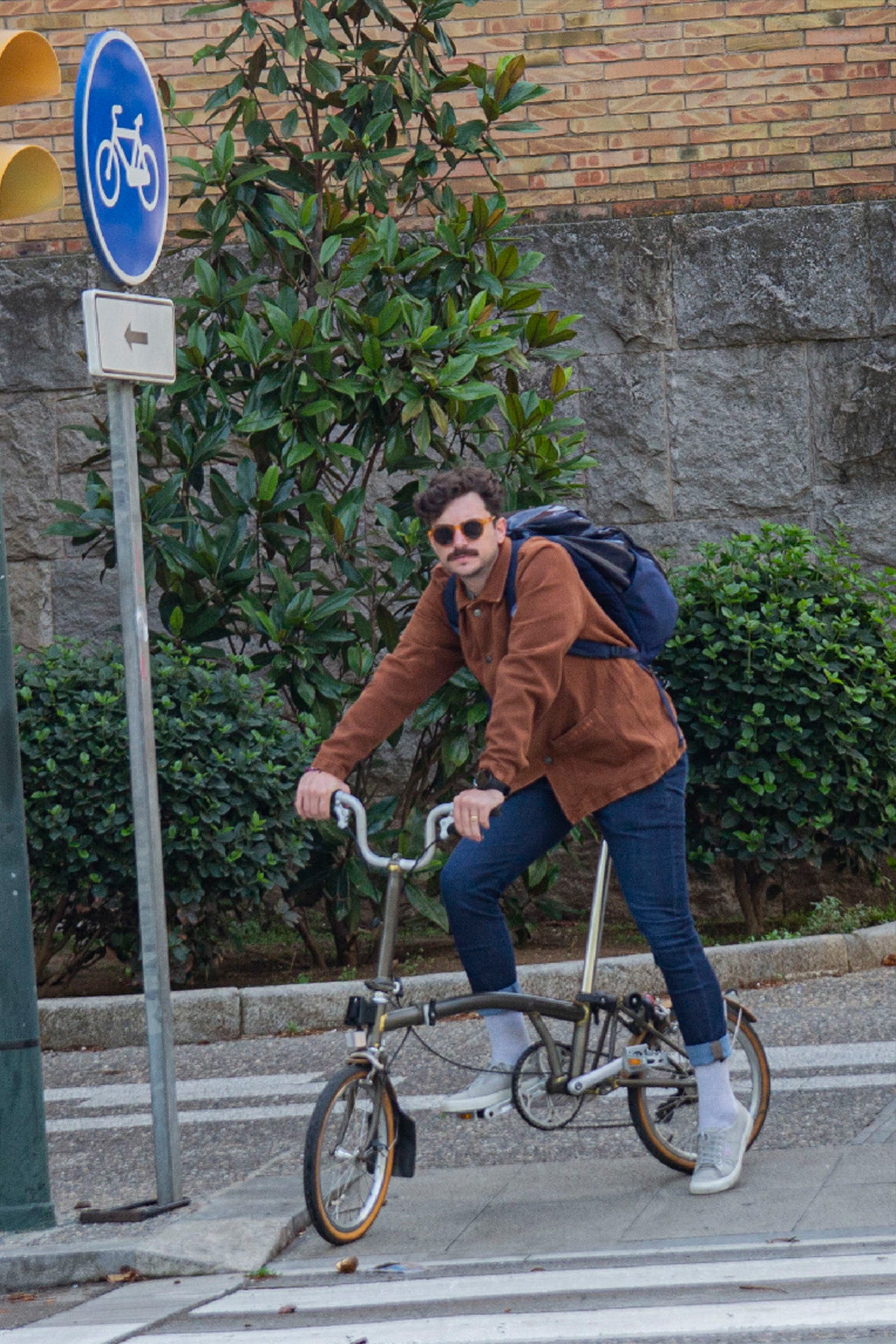 Pantalon cyclisme urbain Amsterdam Jeans Stone WR Homme