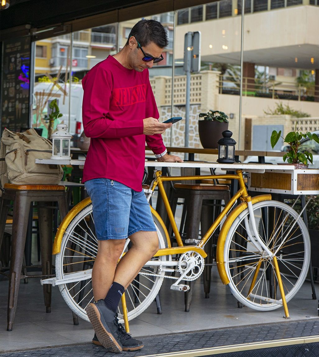 Pantalón Mountain Bike (MTB) Ride Jeans Stone Unis