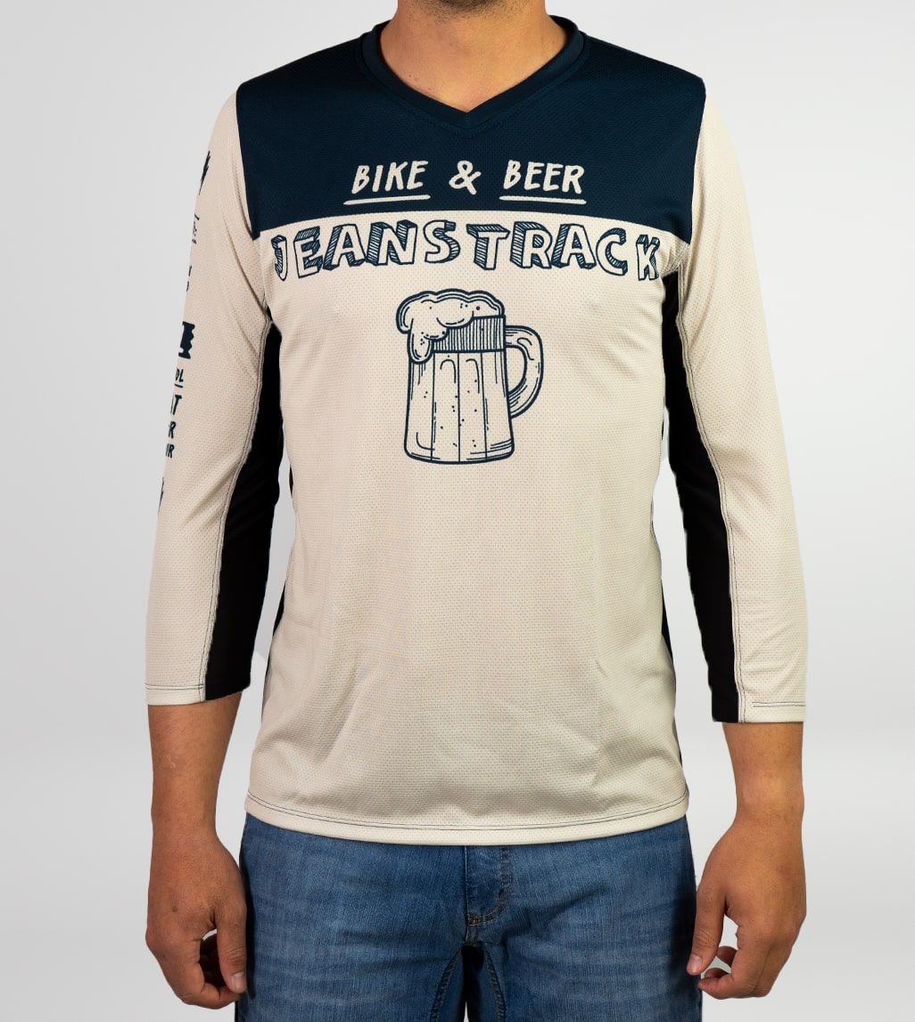Camiseta técnica MTB bike & beer stone 3/4
