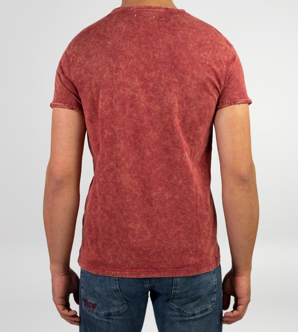 Camiseta Básica JeansTrack Snow Rojo Hombre
