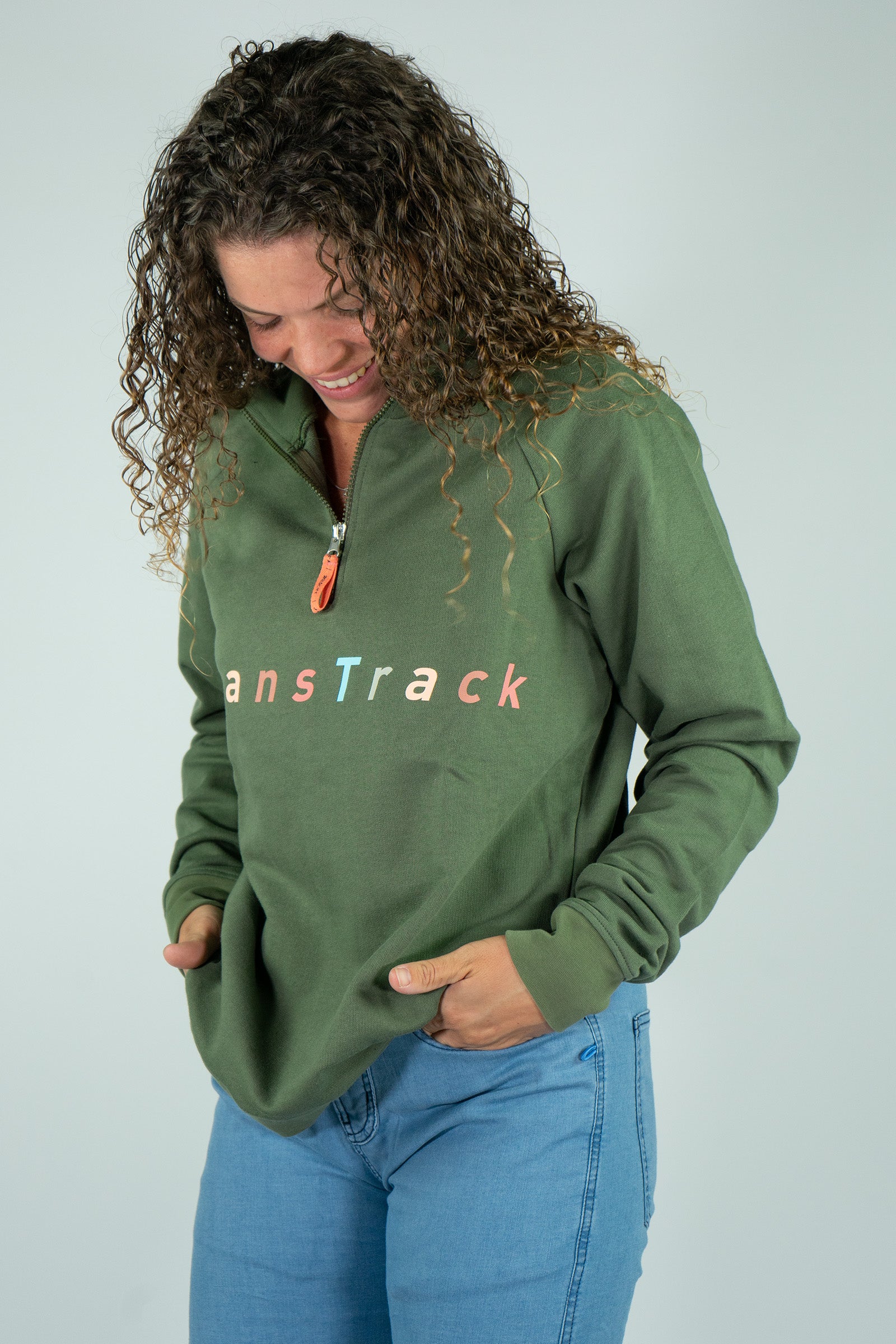 Felpa in cotone biologico Twilight Kakhi