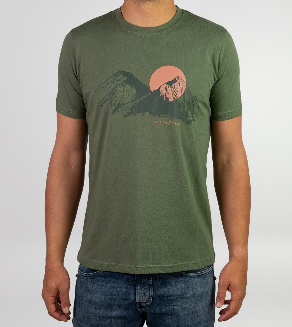 Camiseta Algodón Orgánico Sunset Khaki