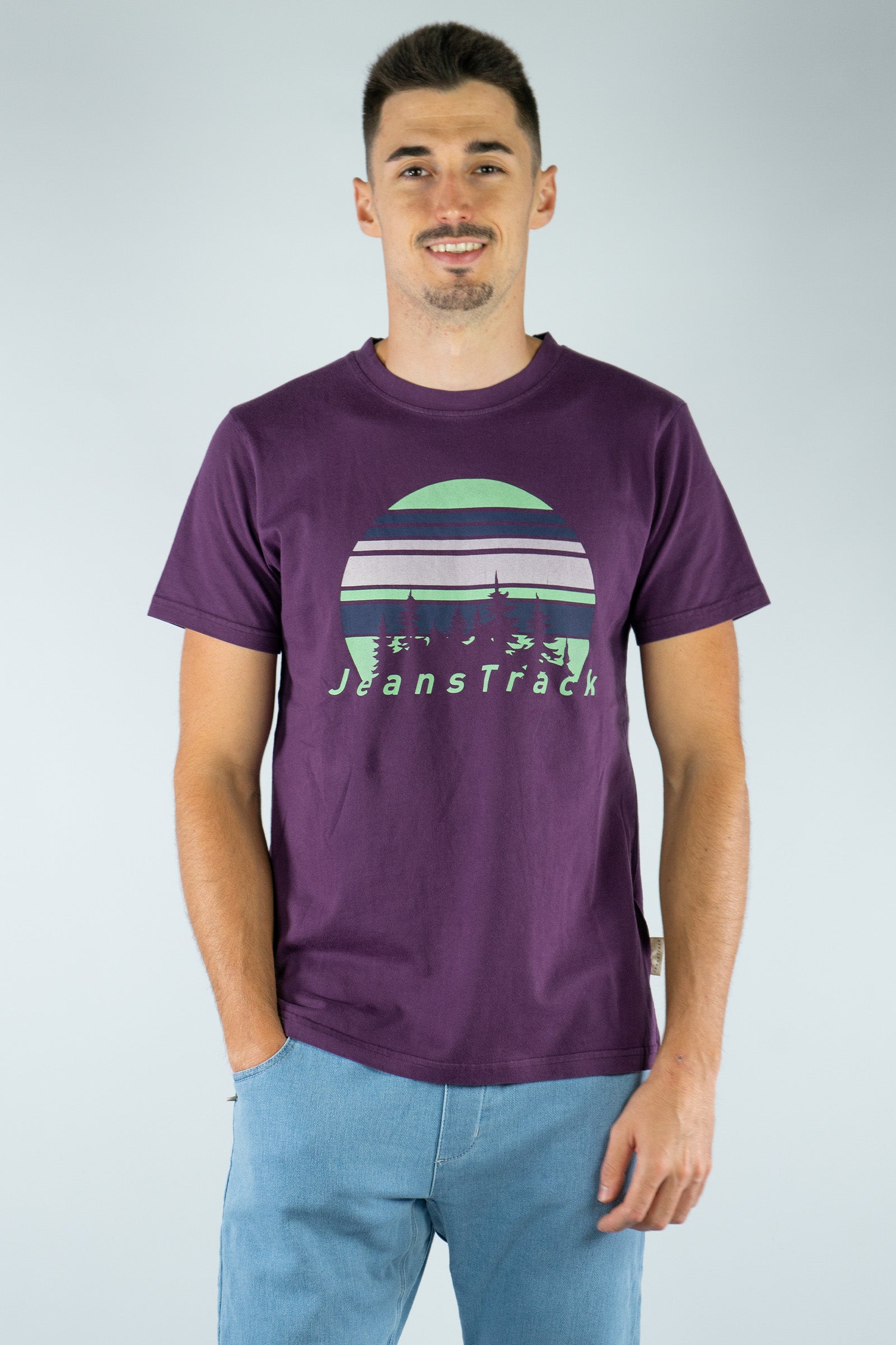 Fir Maroon Organic Cotton T-Shirt