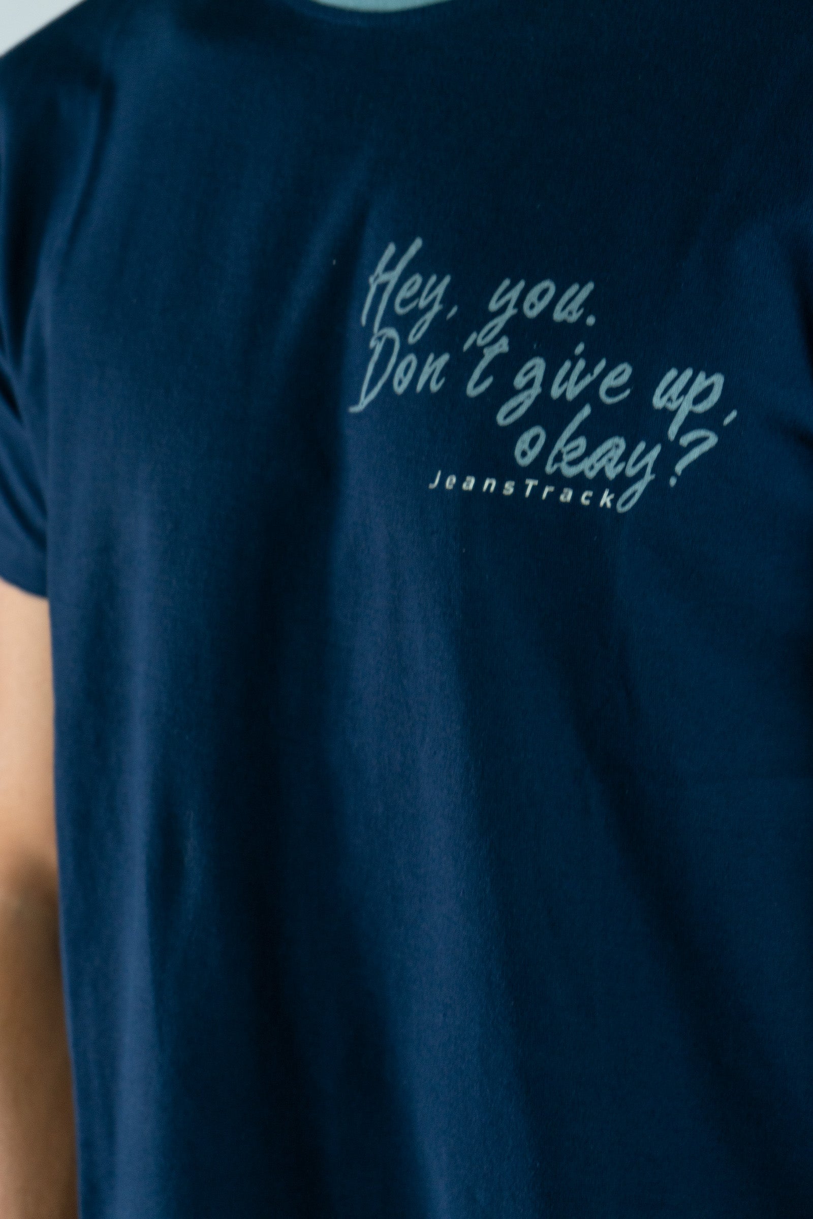 Mountains Navy Organic Cotton T-Shirt