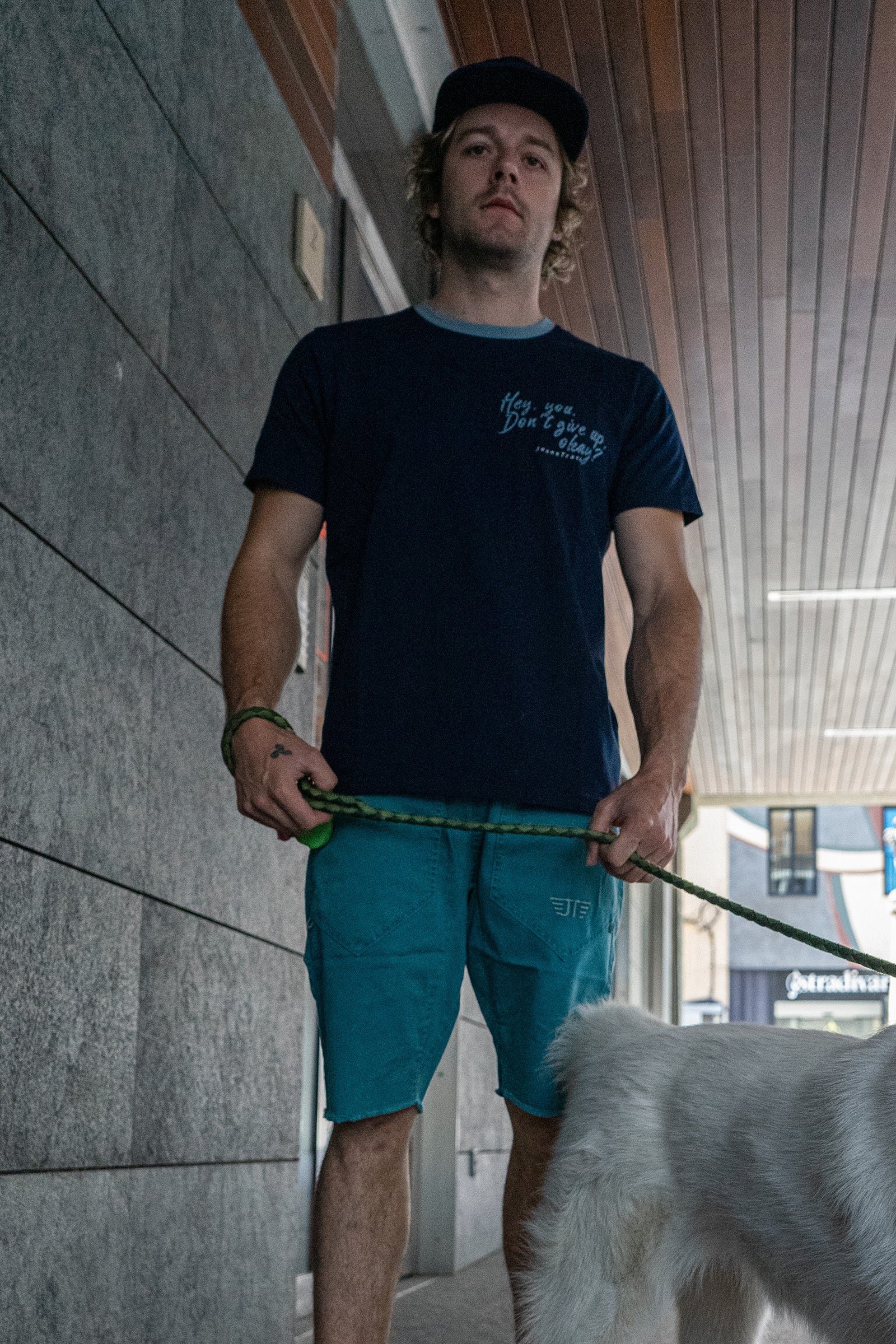 Mountains Navy Organic Cotton T-Shirt