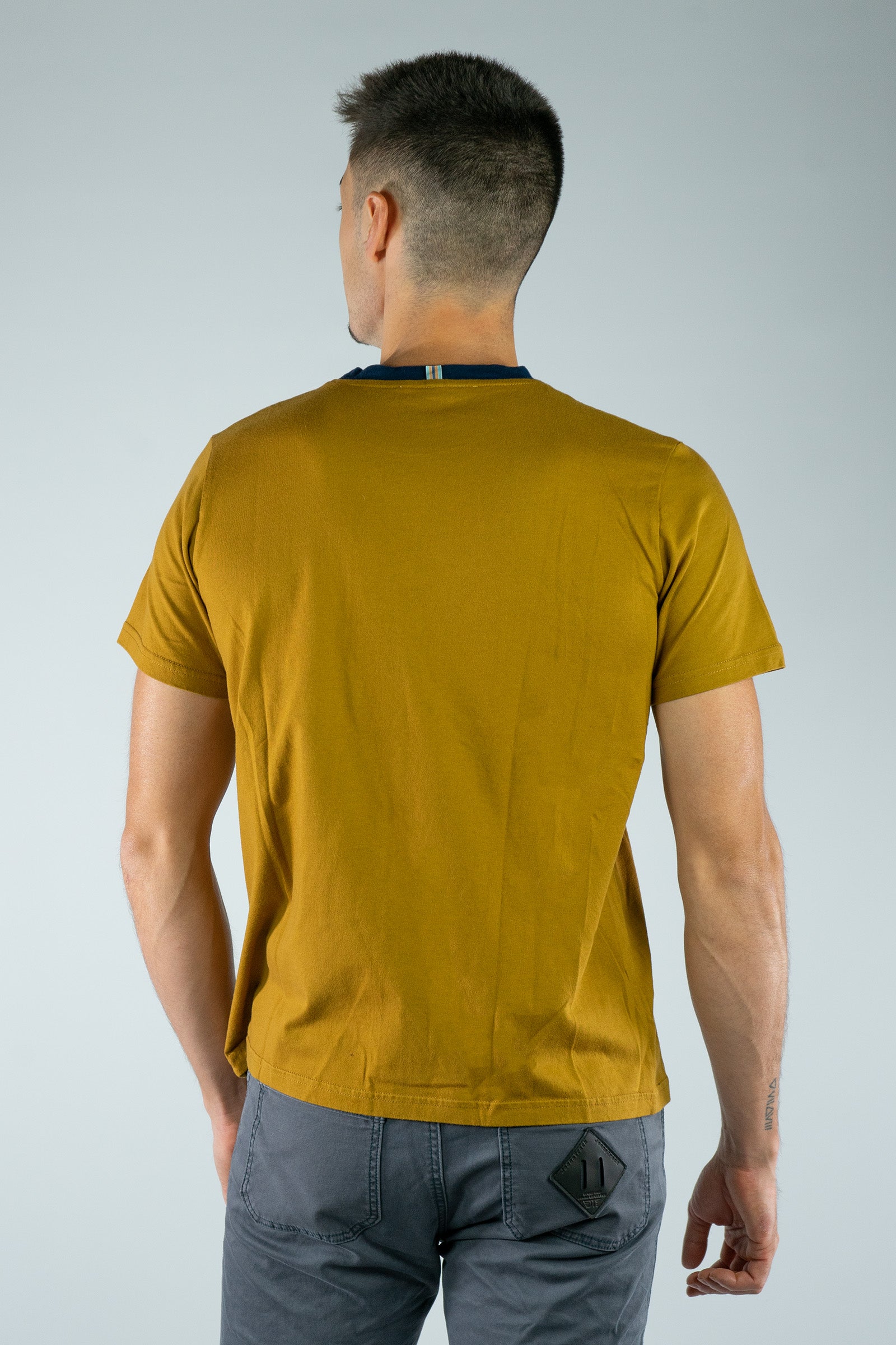 Mountains Mustard Organic Cotton T-Shirt