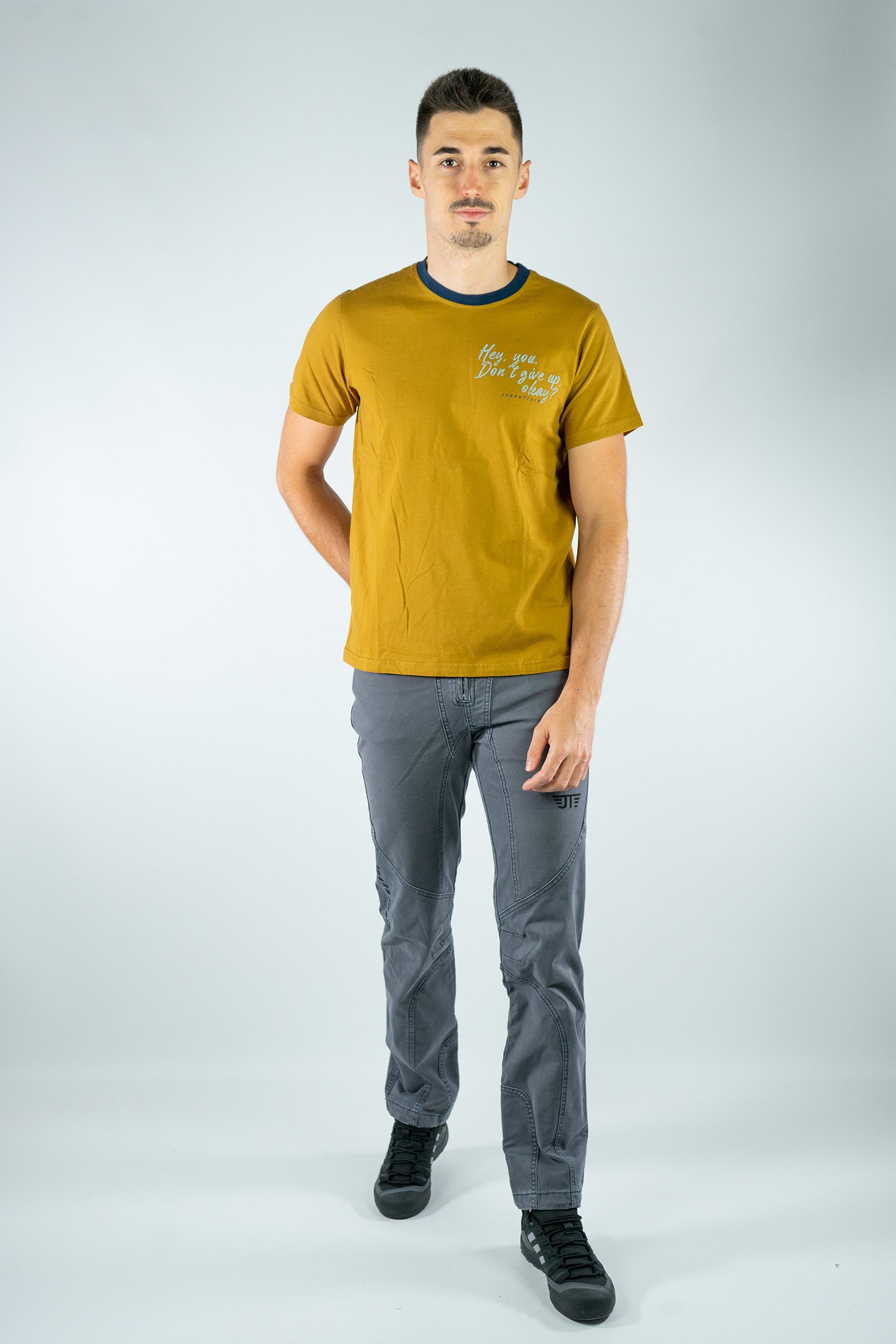 Mountains Mustard Organic Cotton T-Shirt