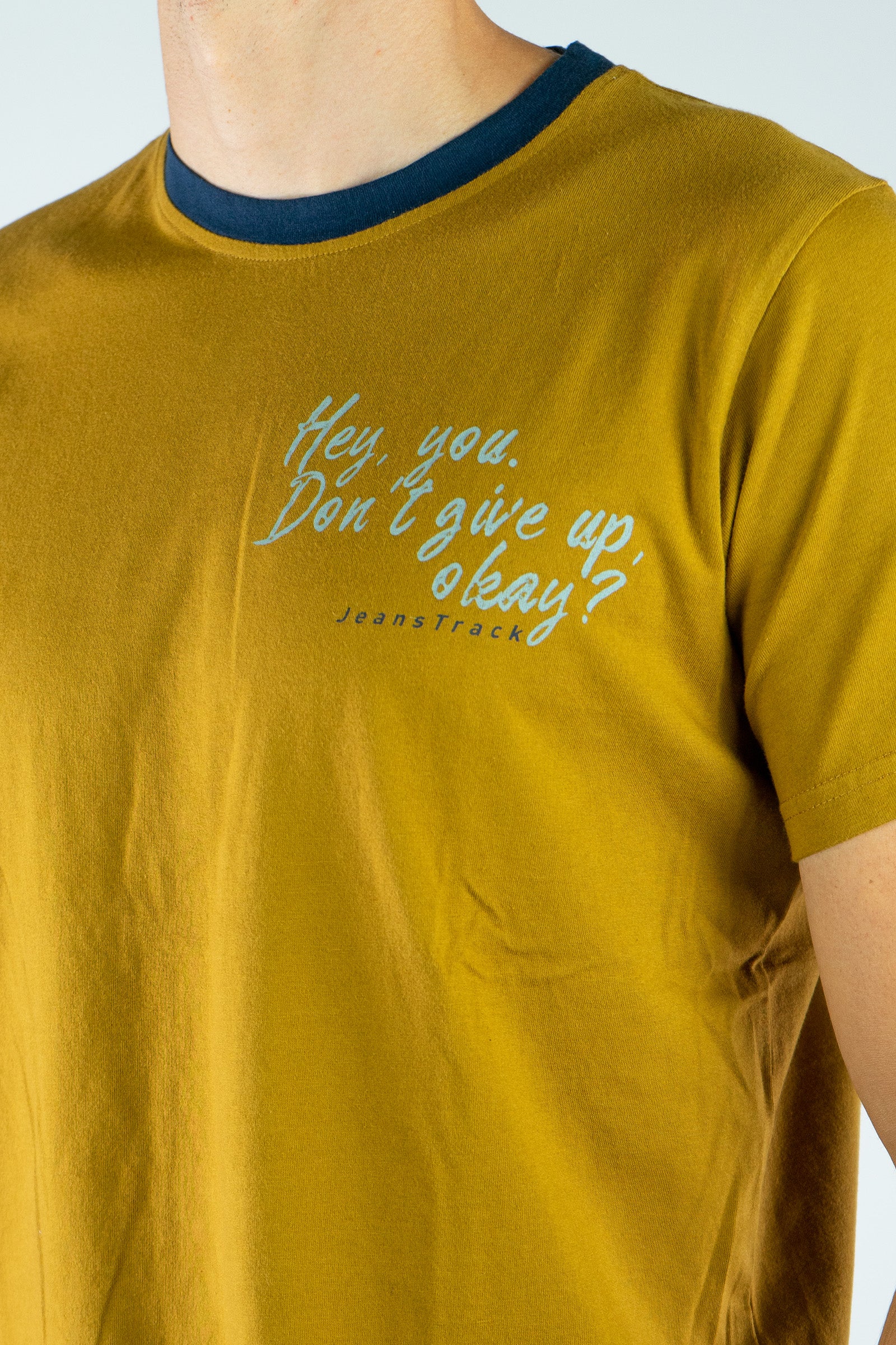 Mountains Mustard Organic Cotton T-Shirt