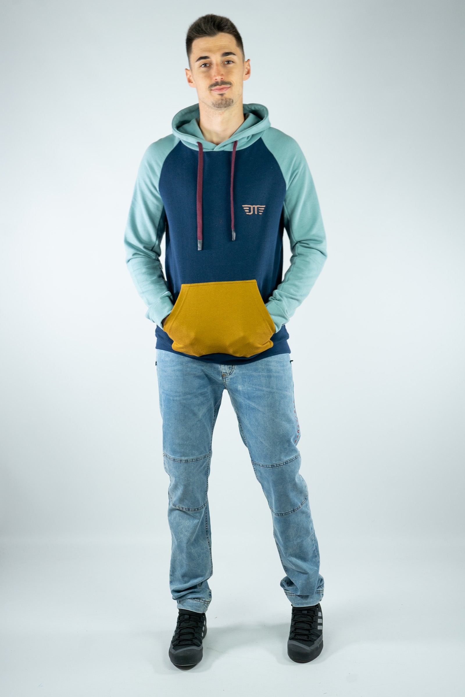 Felpa in cotone biologico Hill Navy