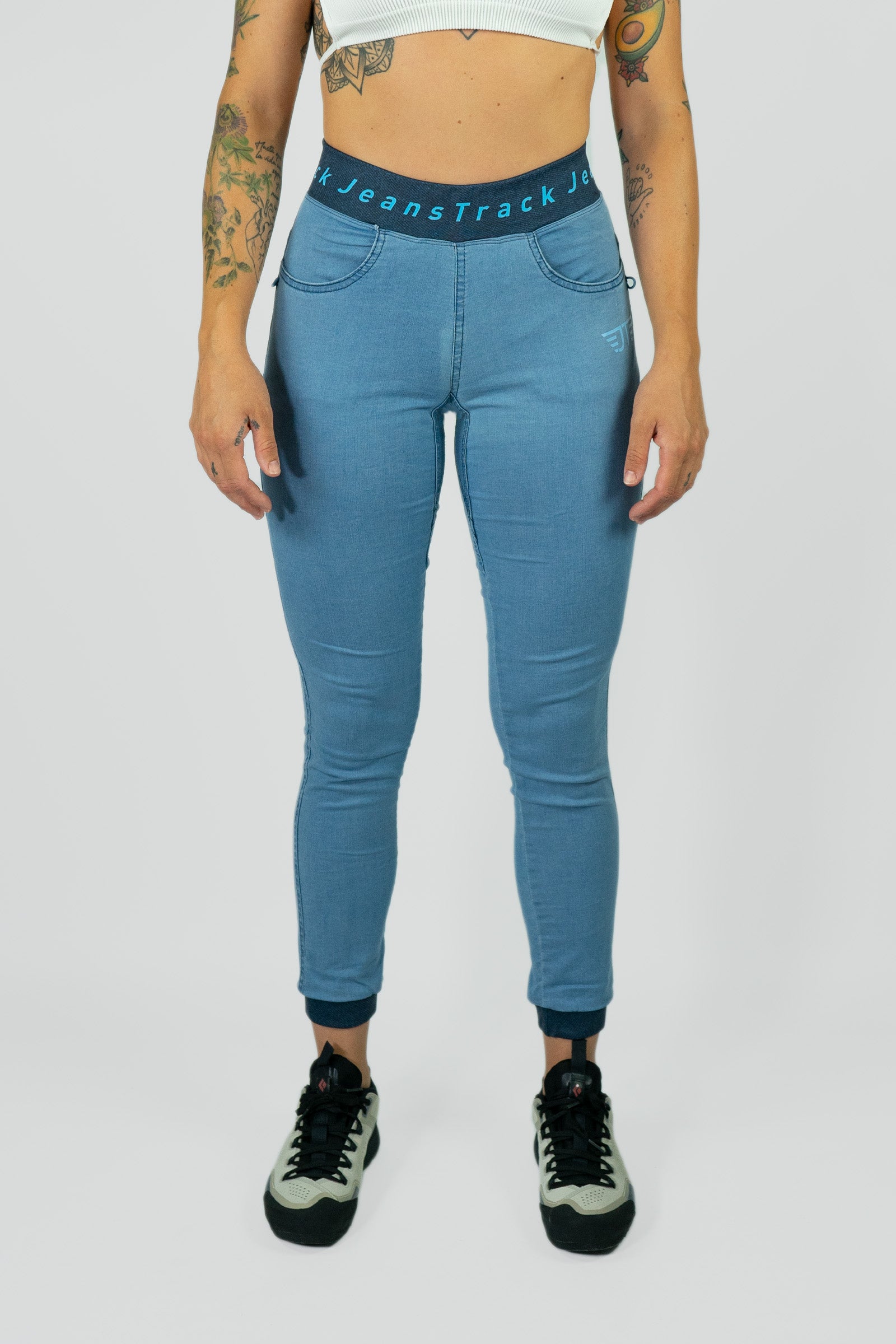 Pantalón Escalada - Trekking Dena Jeans Bleach Mujer