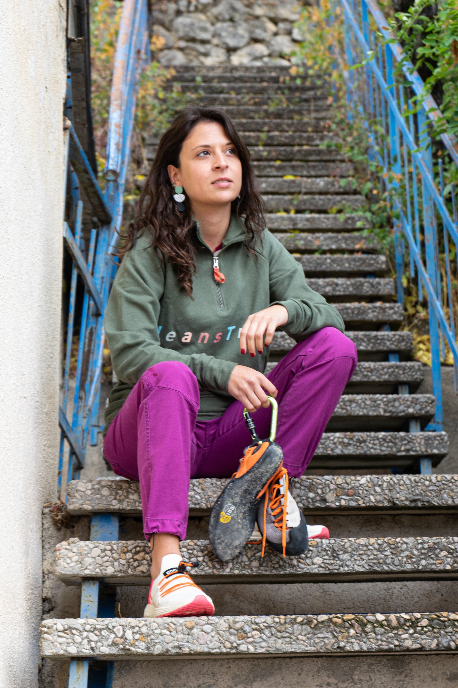 Tarya Purple women's climbing and trekking pants