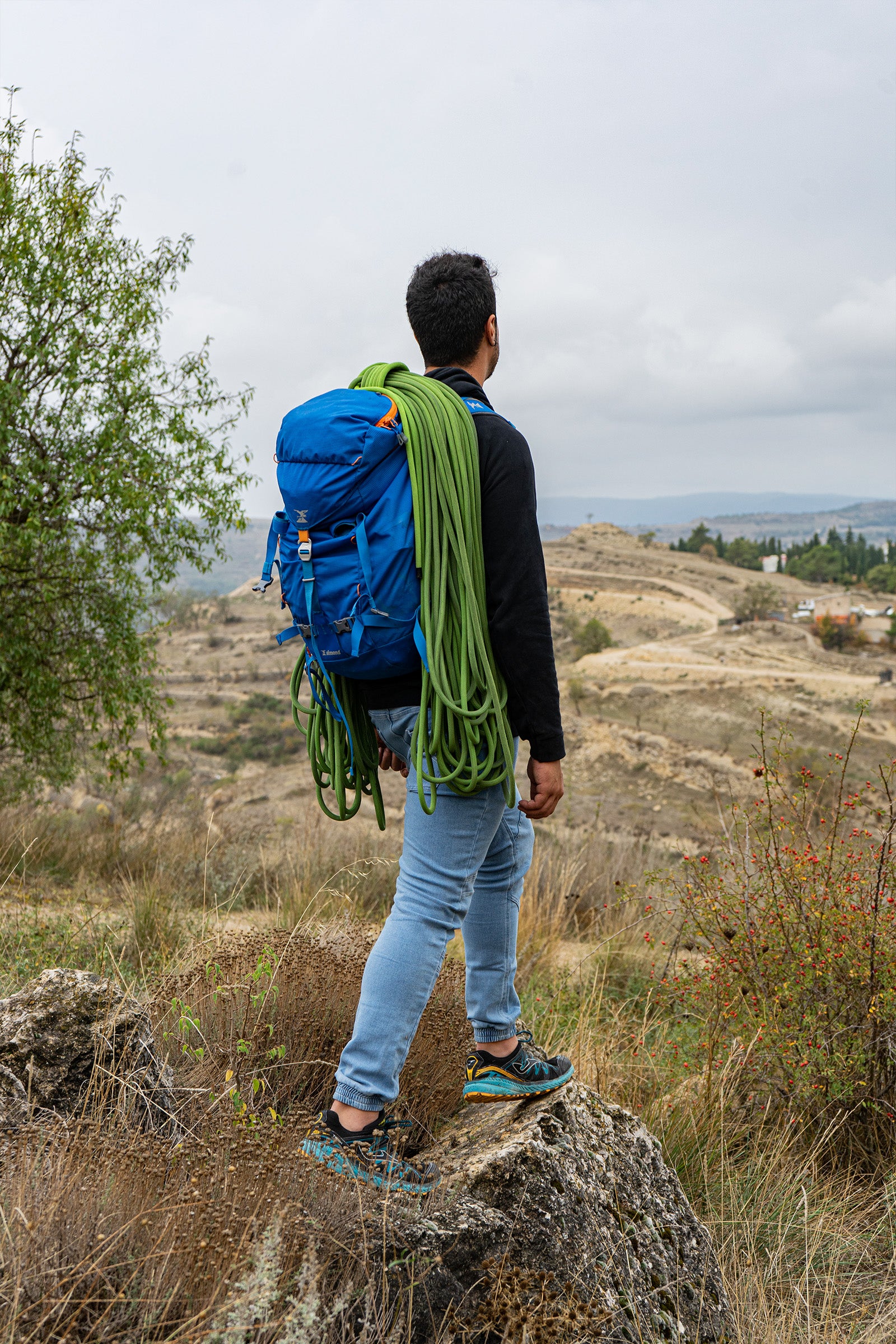 Montan Jeans Bleach man's climbing and trekking trousers