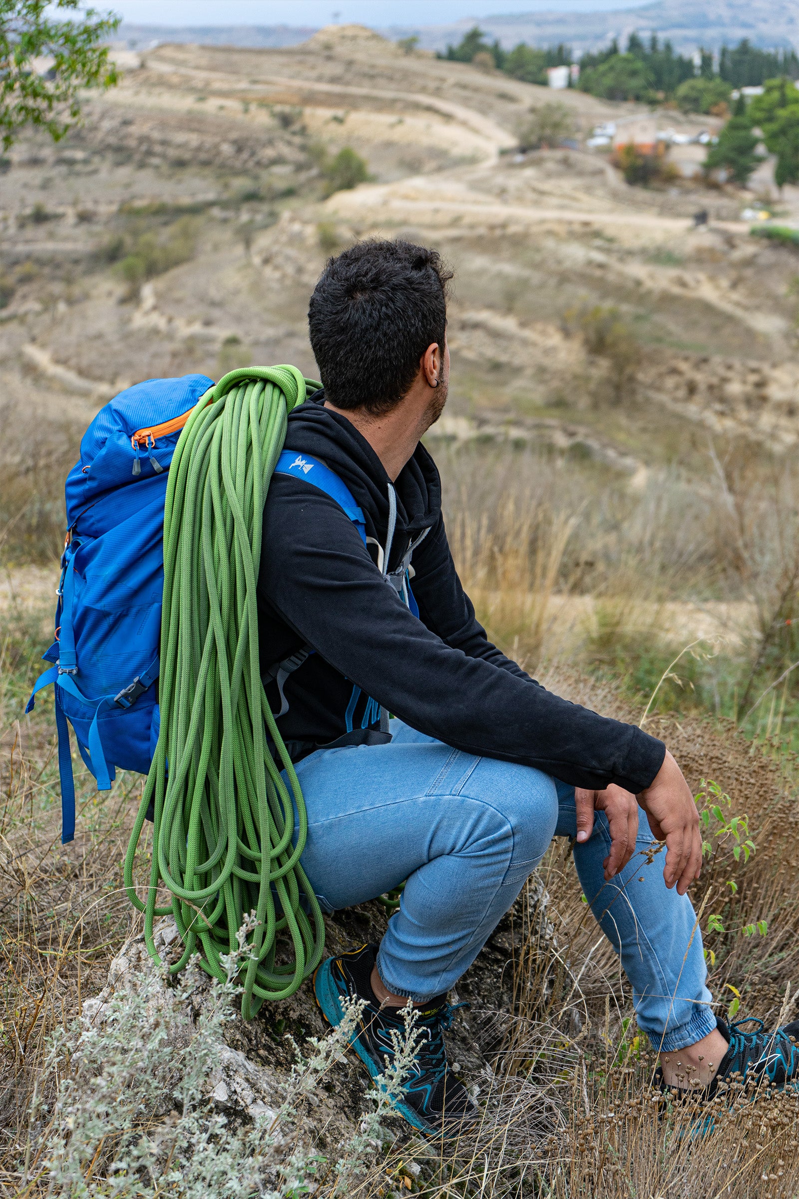 Montan Jeans Bleach man's climbing and trekking trousers