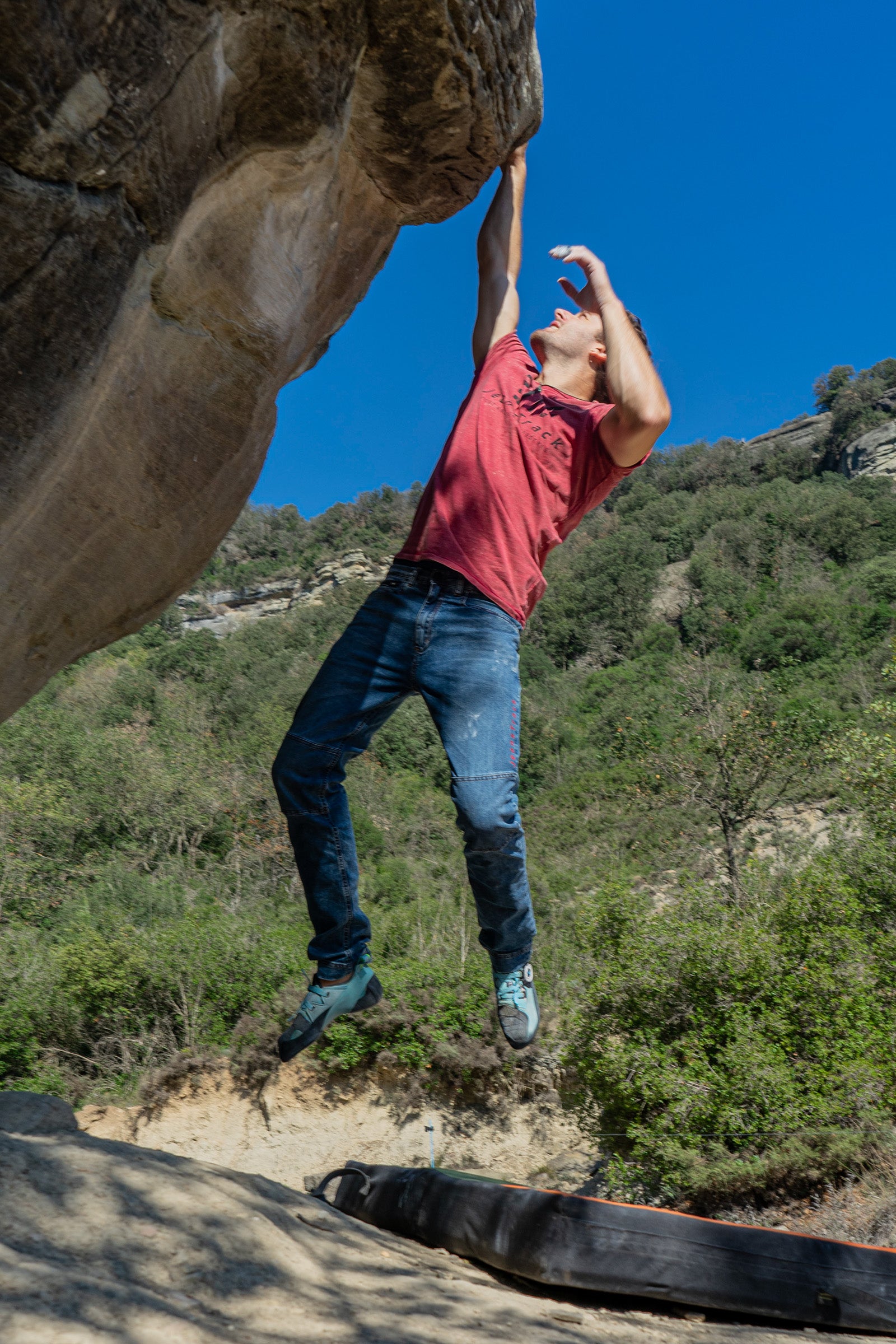 Pantalon d'escalade - trekking Roca Jeans basalto Homme