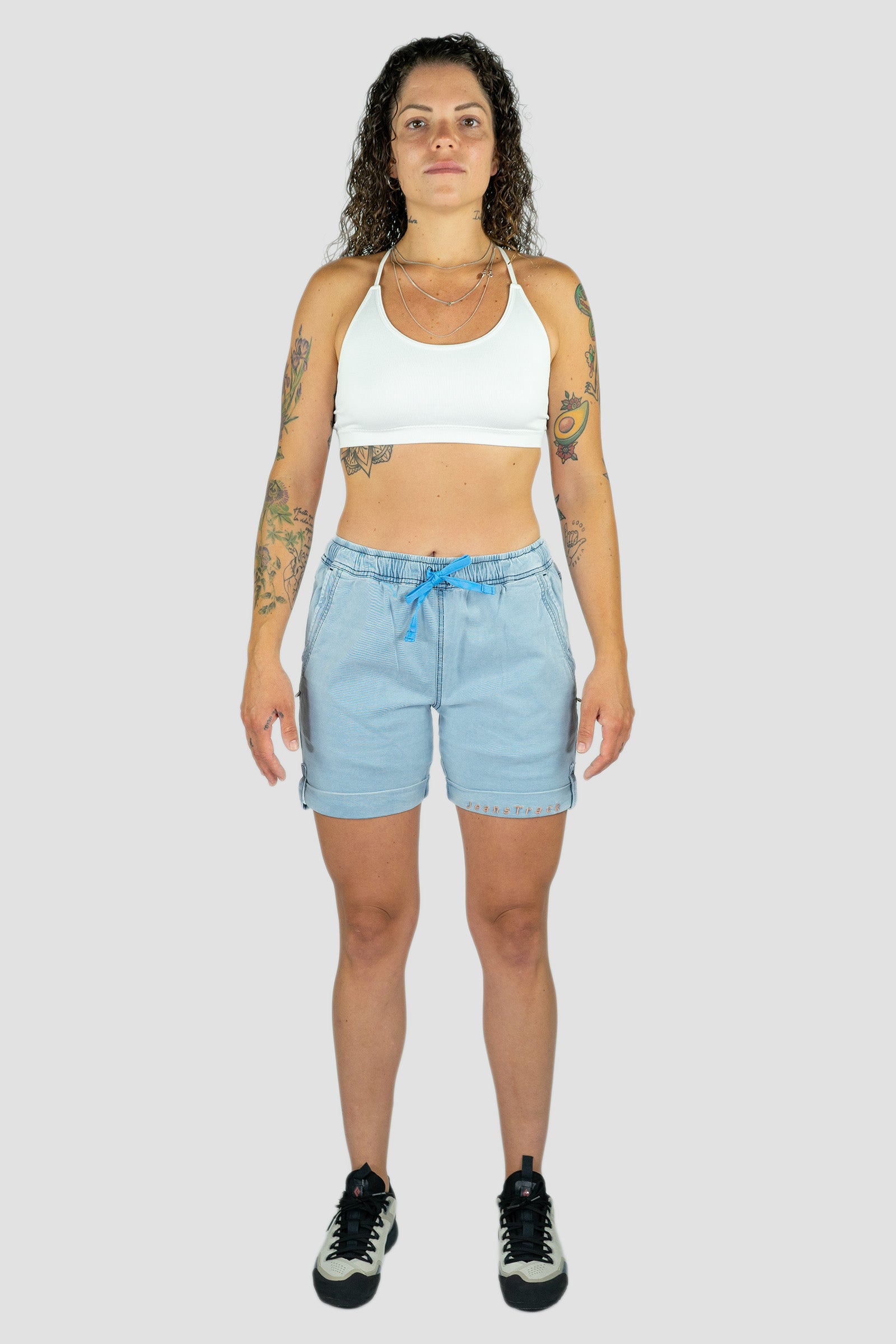 Pantalón Escalada Shira Short Jeans Aciano Mujer