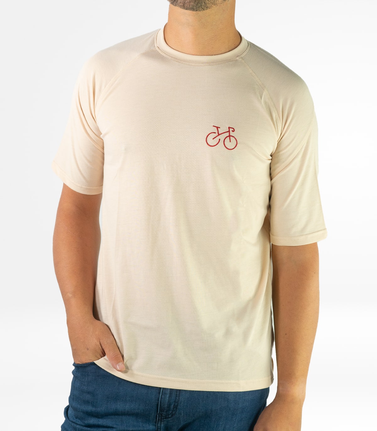 Camiseta Seaqual Milan Creme Hombre