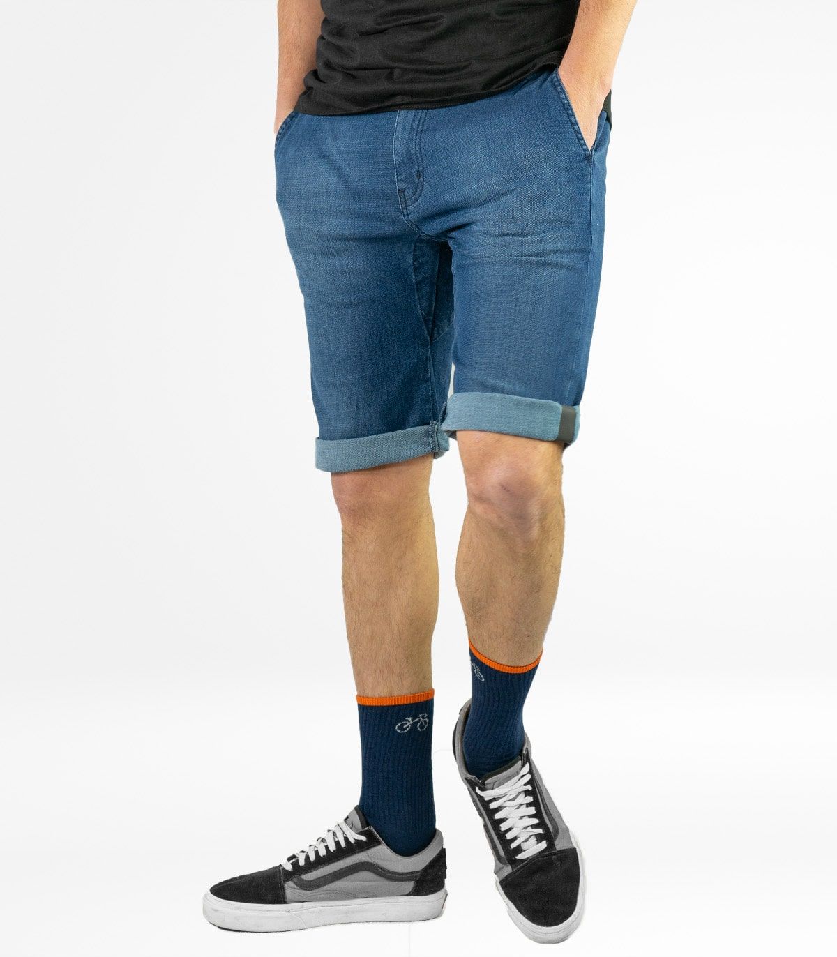 Pantaloni da ciclismo urbani da uomo Utrecht Short Jeans Stone