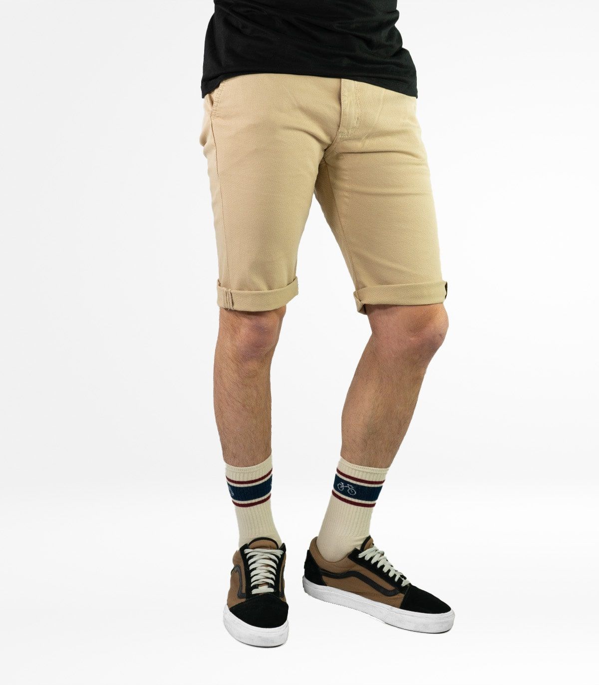 Pantalón Ciclismo Urbano Rotterdam Short Beige Hombre