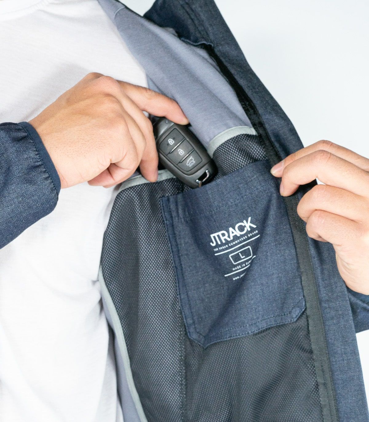 Chaqueta Ciclismo Urbano Glasgow Jeans Stone