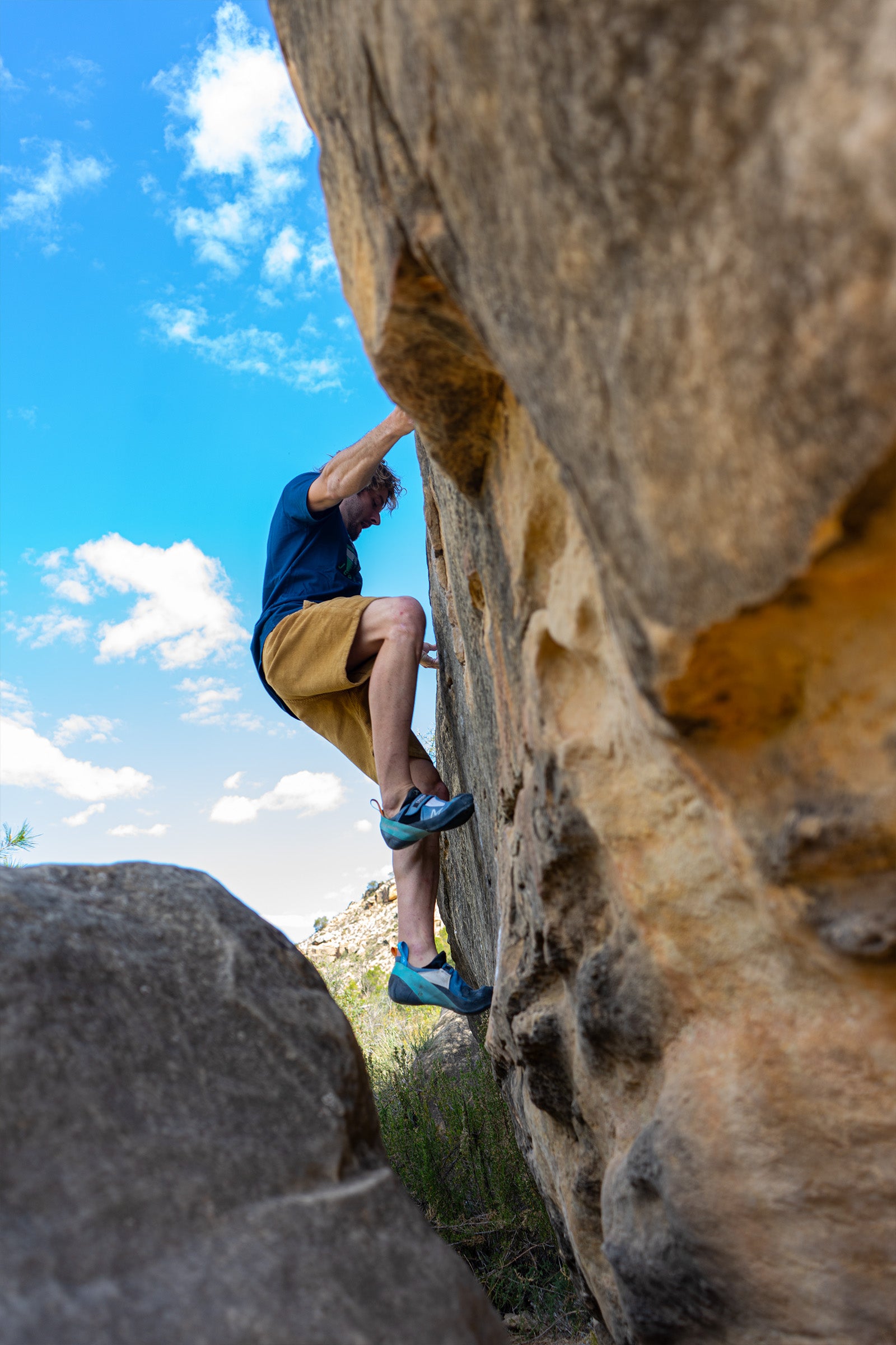 KLETTER- UND TREKKING SHORTS CRAG SHORT MUSTARD HERREN