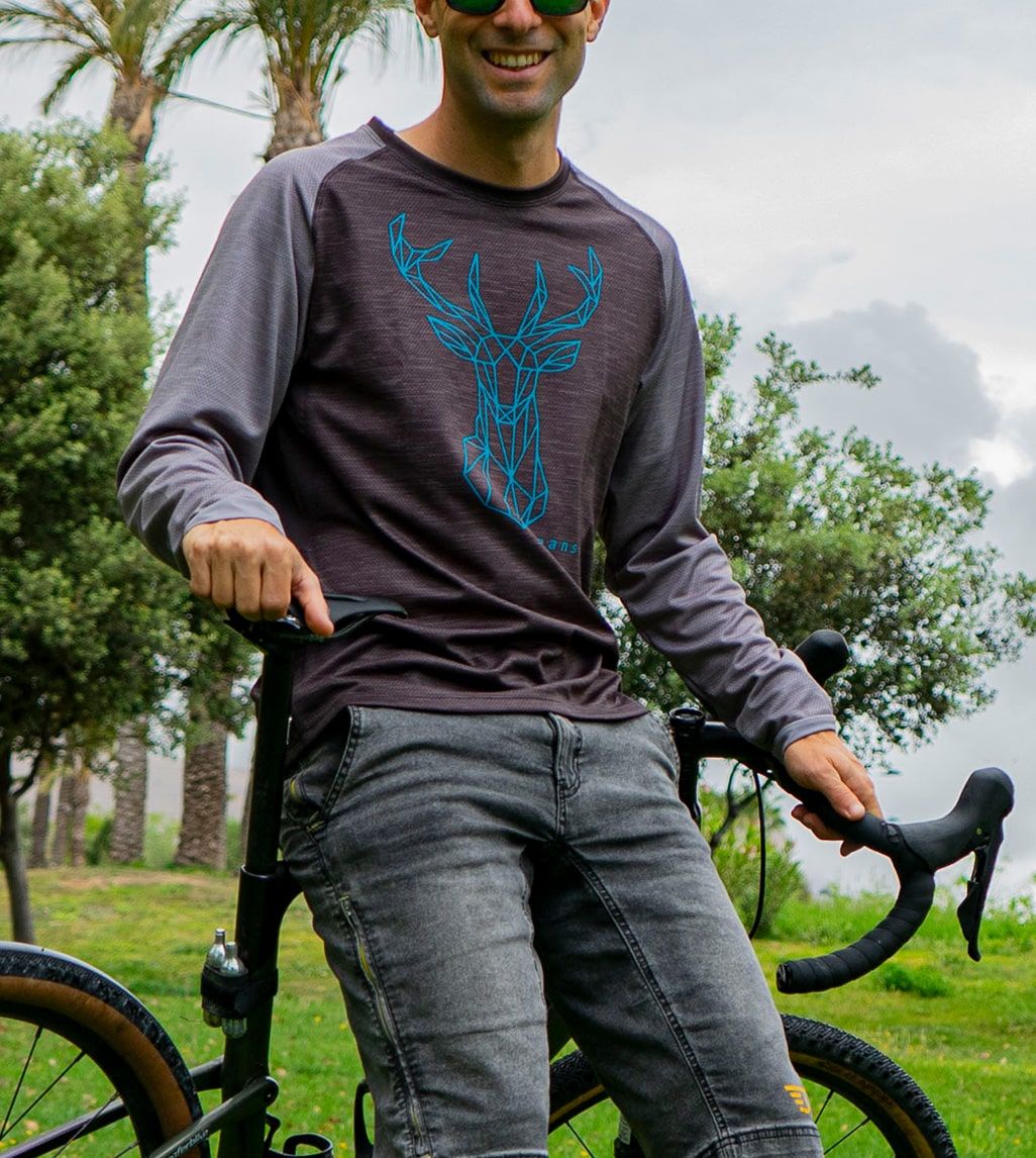 Camiseta Técnica Mountain Bike (MTB) Deer Grey