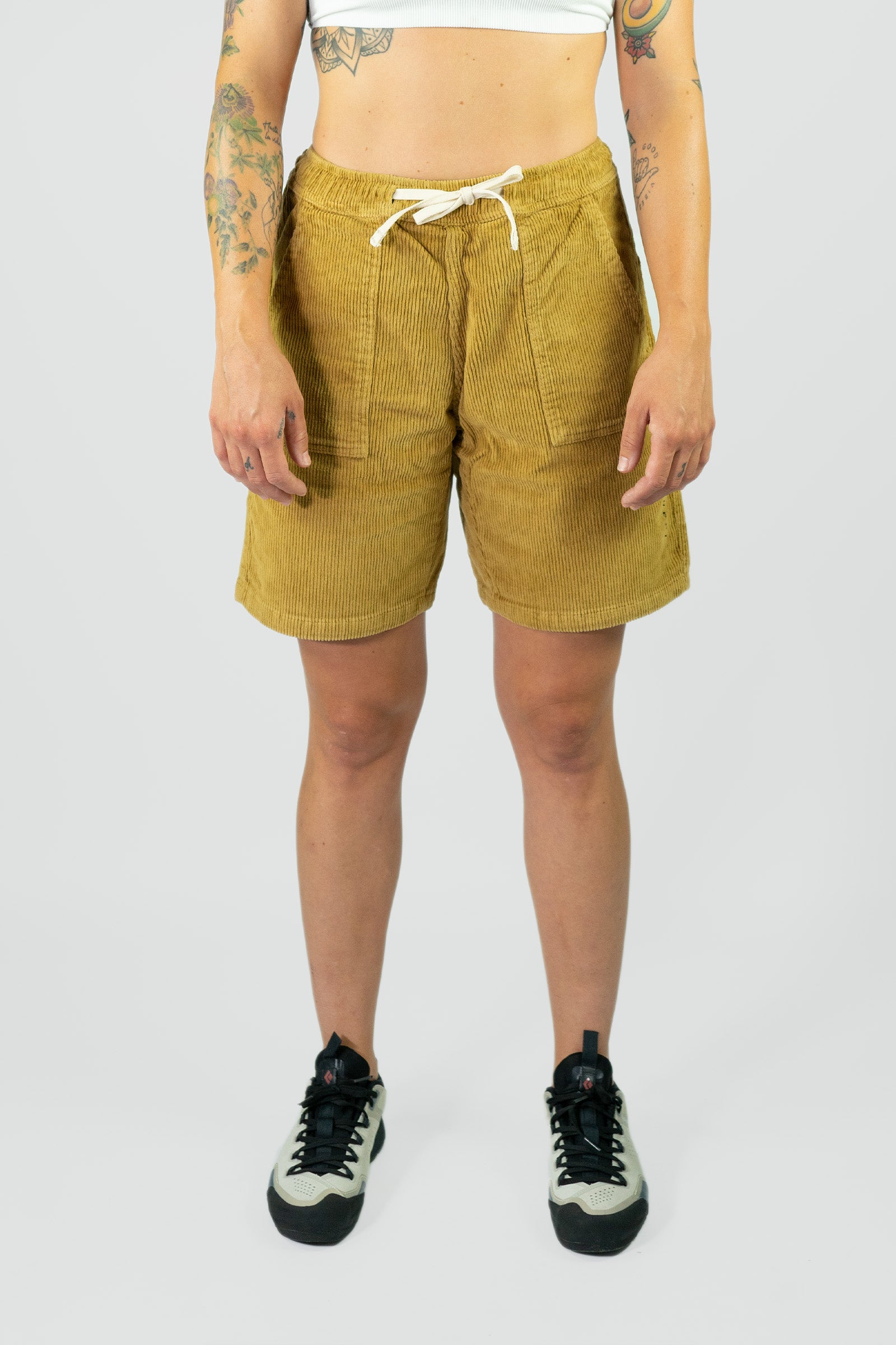 Pantaloni da arrampicata e trekking da donna Crag Short Mustard