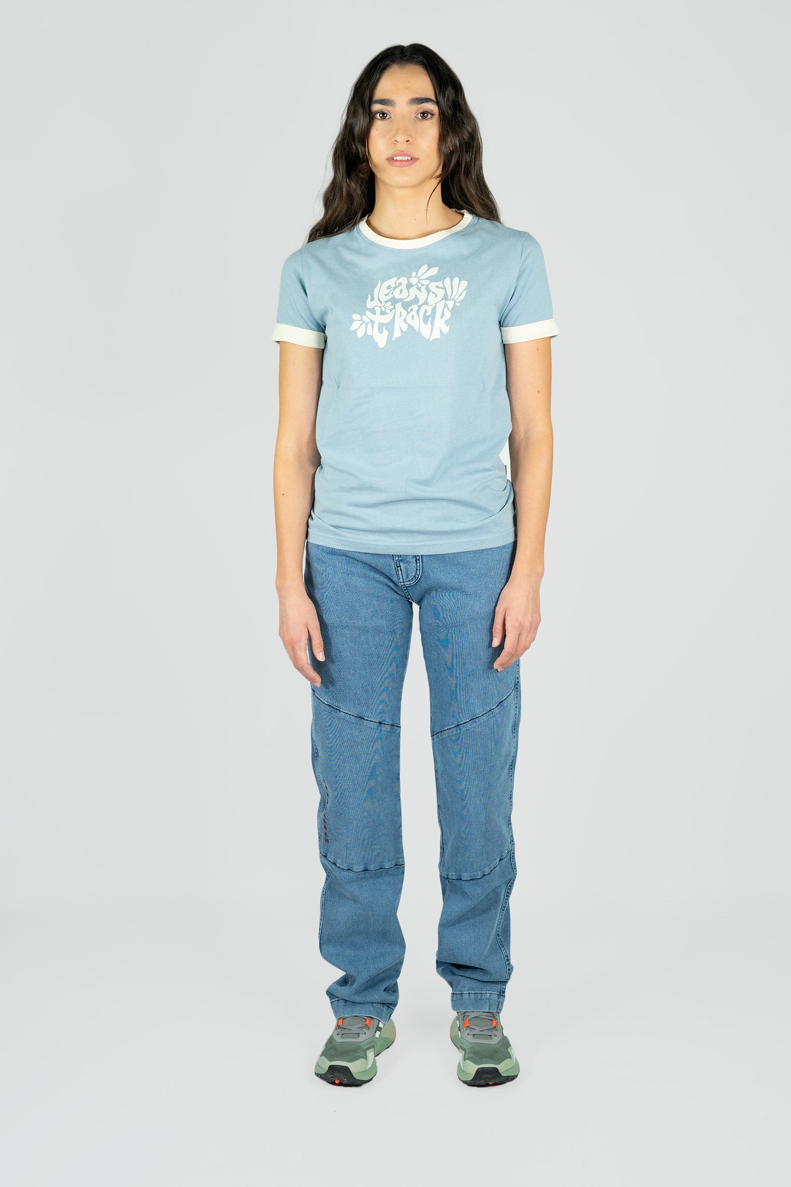 Pantaloni da Arrampicata - Trekking Turia ECO Jeans Sky Dona