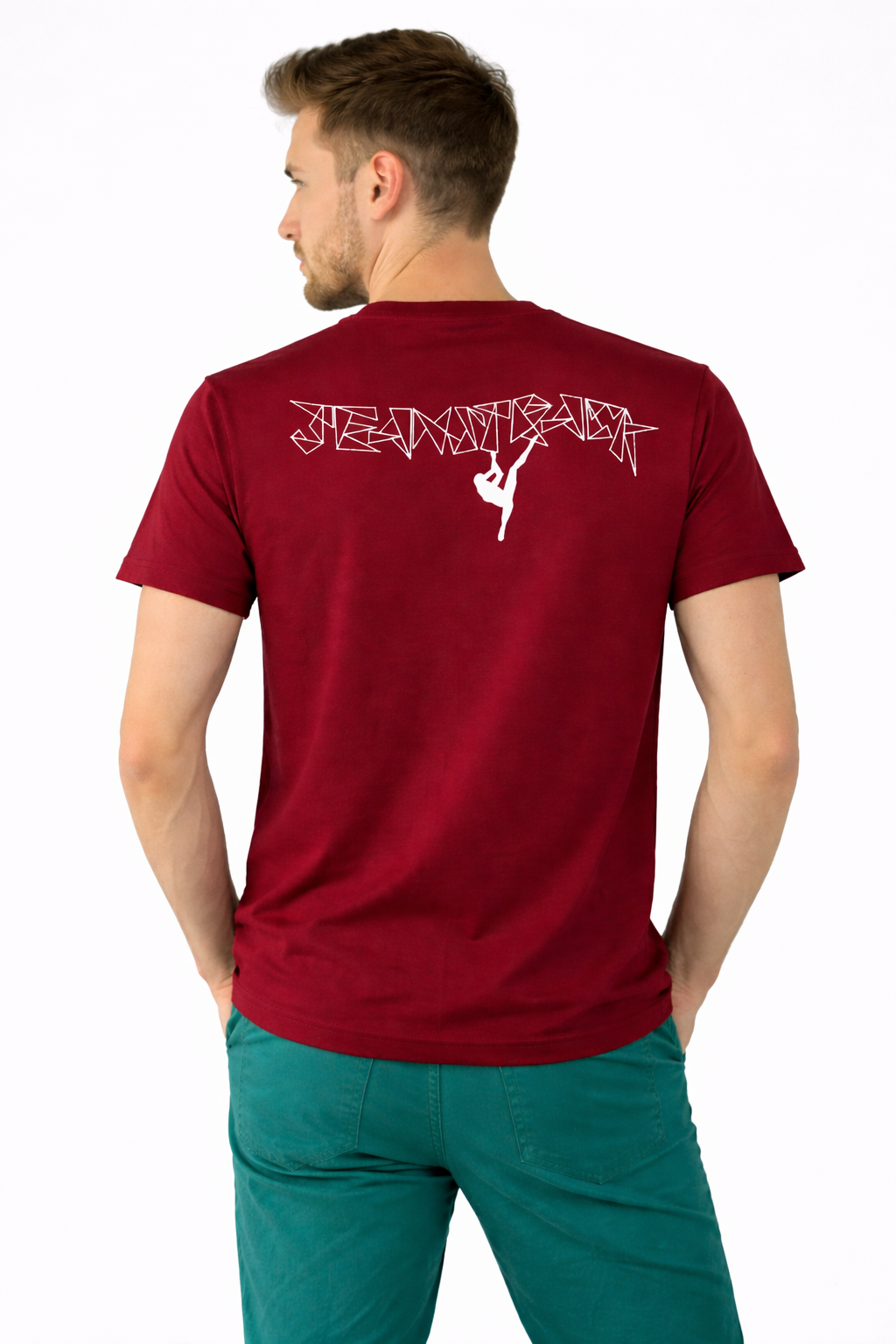 T-shirt unisexe d'escalade Grip Wine
