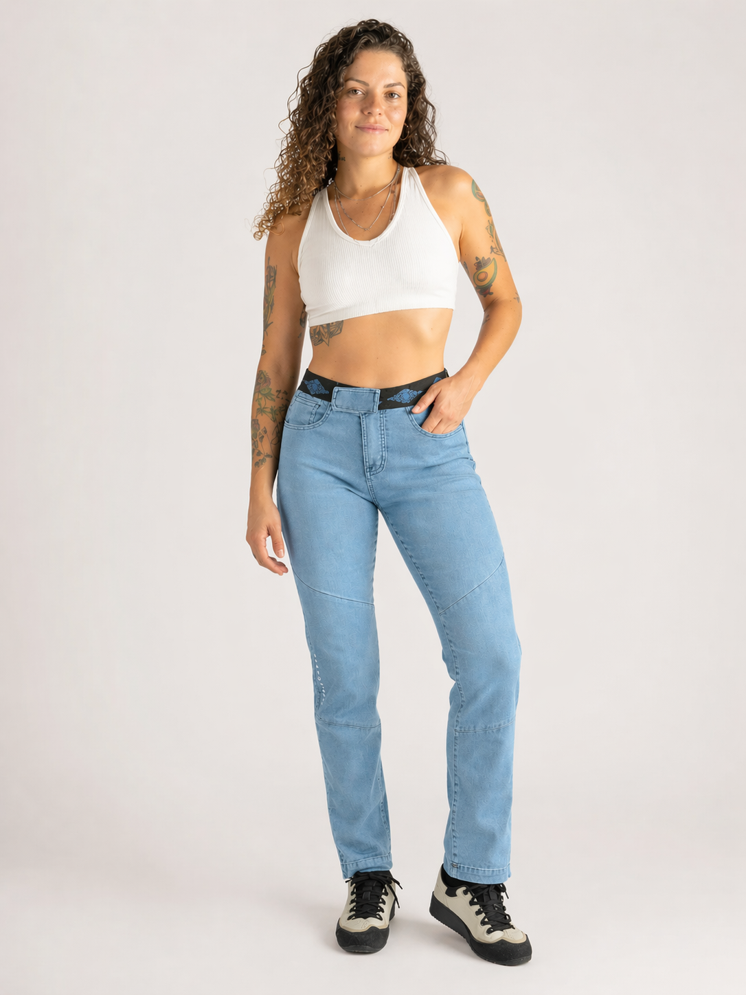 Pantalón Escalada - Trekking Tarya Jeans Bleach Mujer