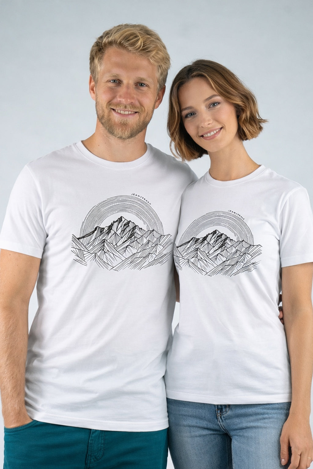 Alpine White Unisex Climbing and Trekking T-Shirt