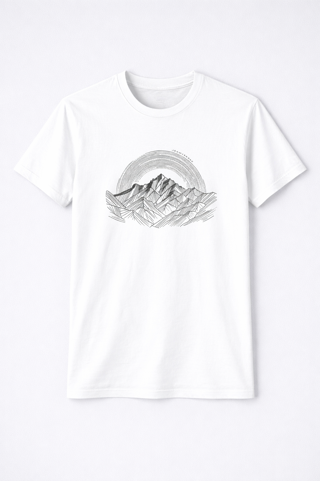 Alpine White Unisex Climbing and Trekking T-Shirt