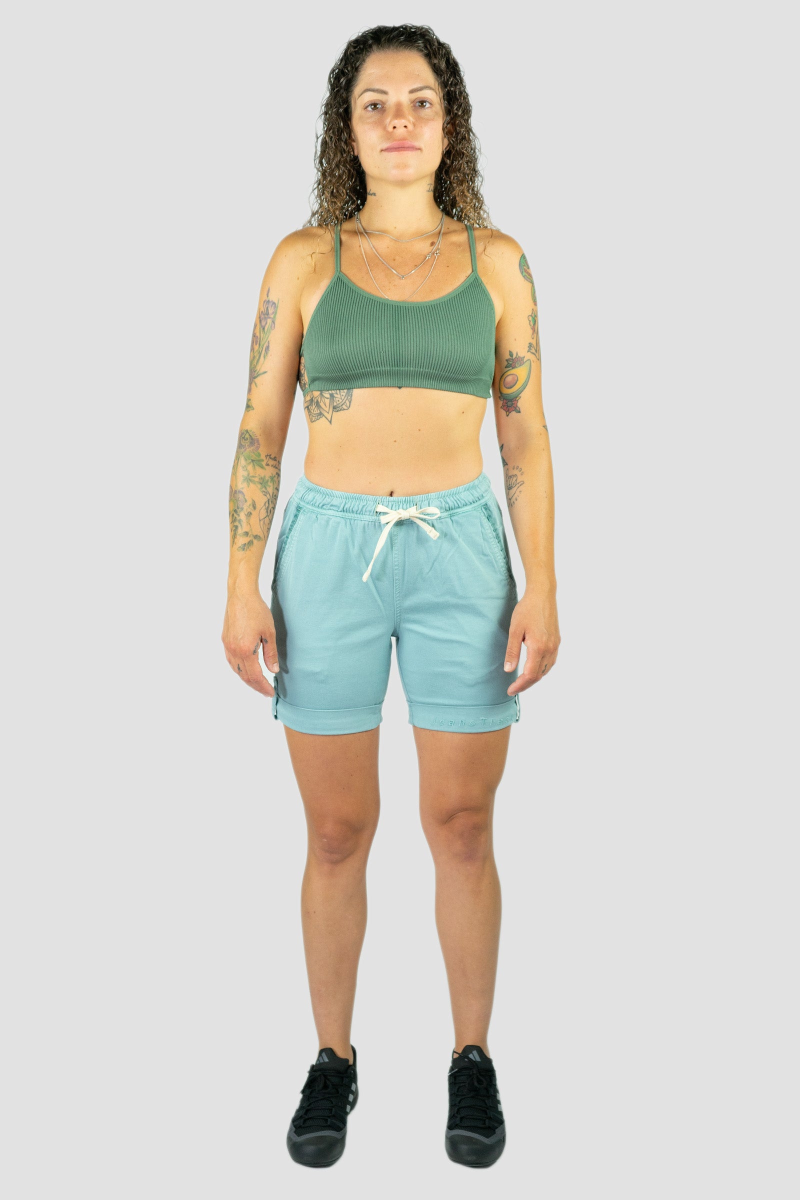 Kletter- und Trekking Shorts Shira Damen Grün