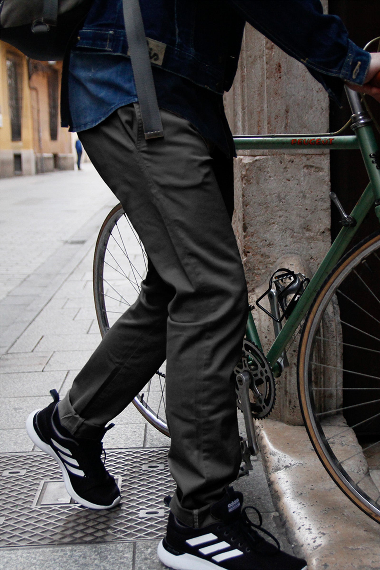 Pantaloni da ciclismo urbano da uomo Amsterdam Grey
