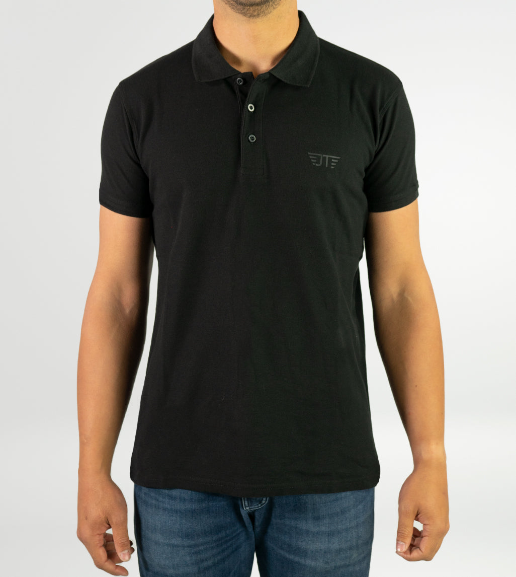 Malmo Black men's urban cycling polo