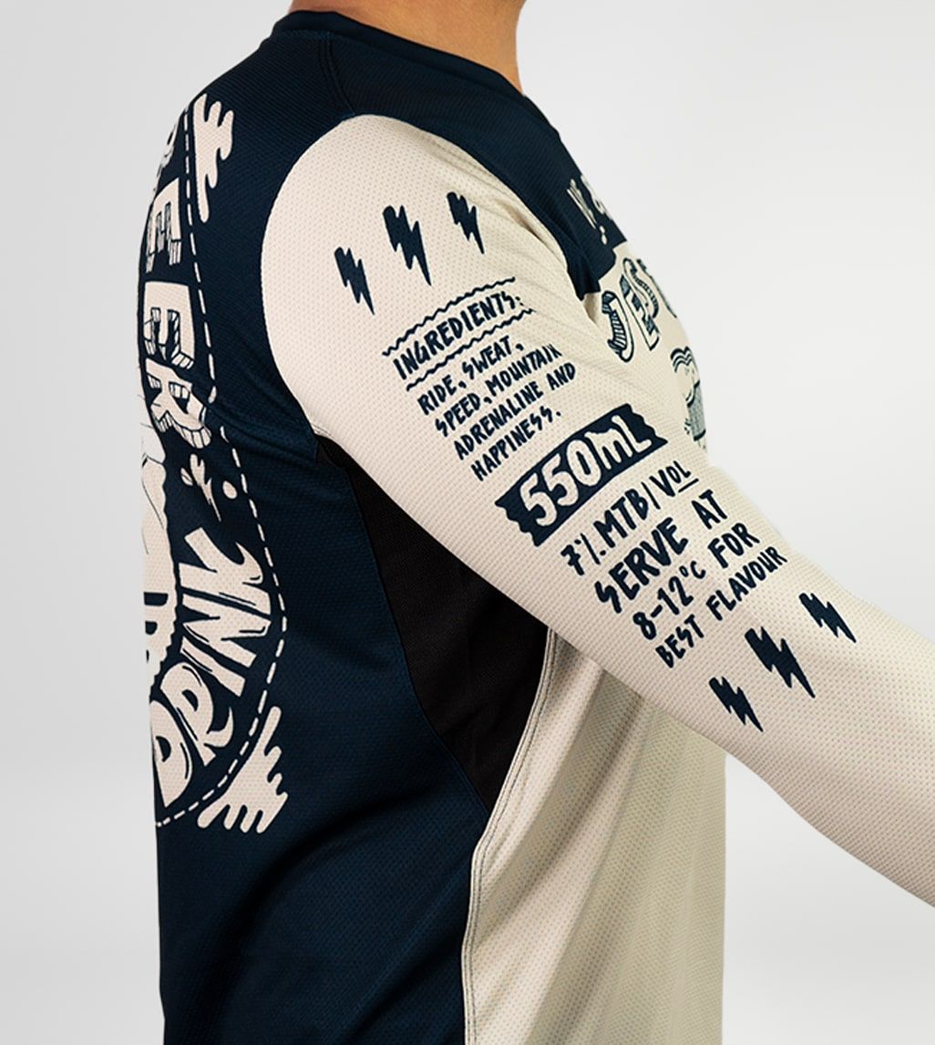 Camiseta técnica MTB bike & beer stone 3/4