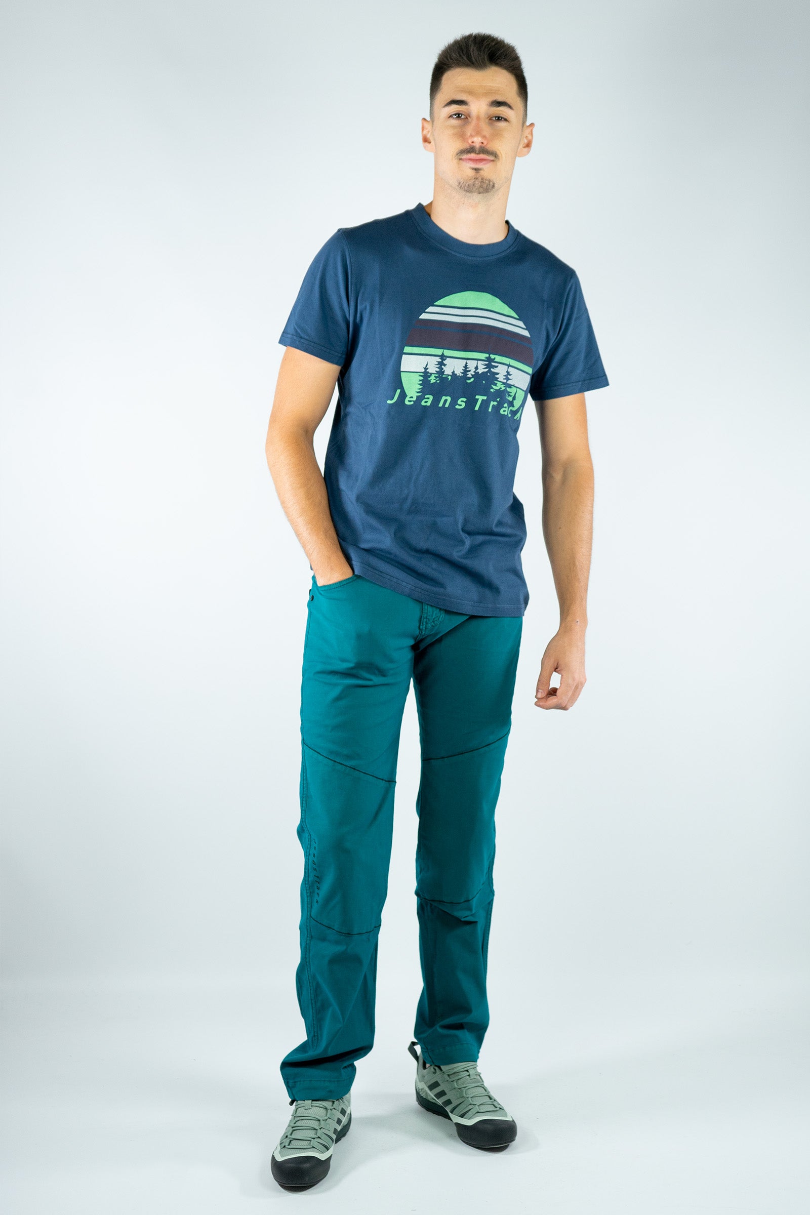 T-Shirt aus Bio-Baumwolle Fir Blau