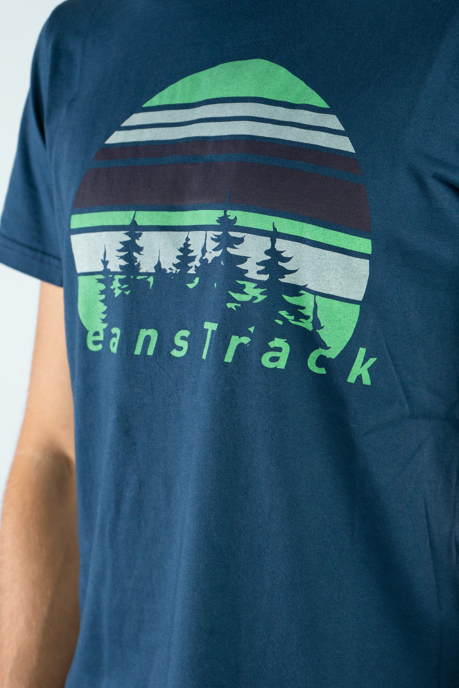 T-Shirt aus Bio-Baumwolle Fir Blau