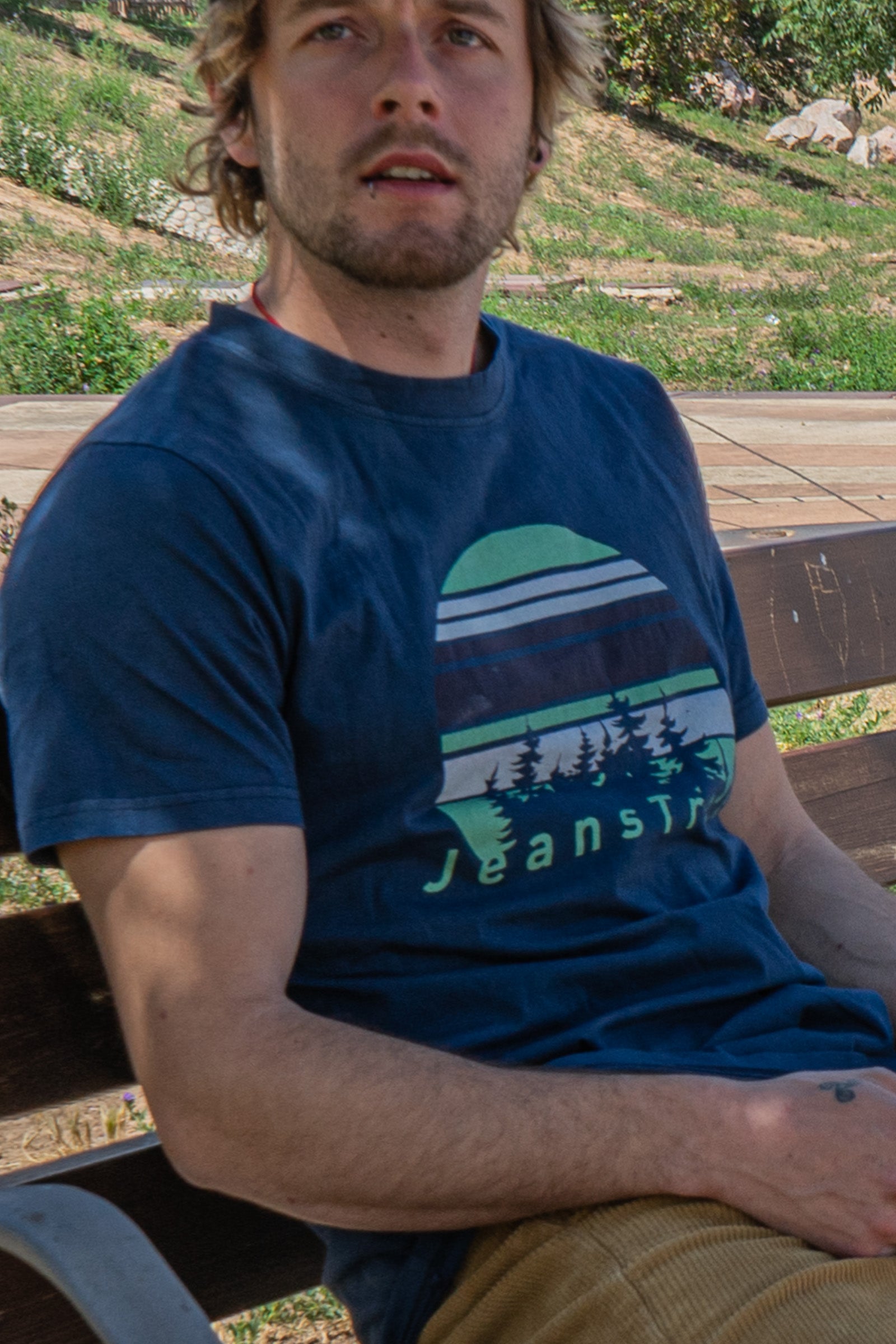 T-Shirt aus Bio-Baumwolle Fir Blau