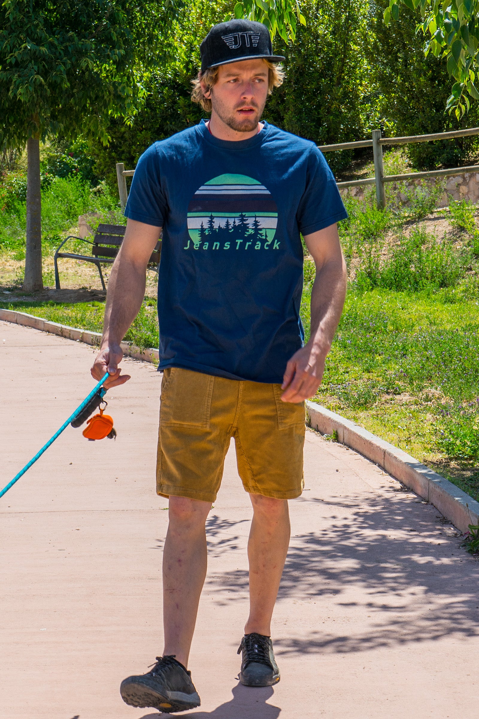 T-Shirt aus Bio-Baumwolle Fir Blau