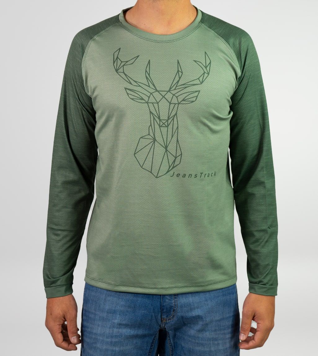 Camiseta Técnica Mountain Bike (MTB) Deer Green