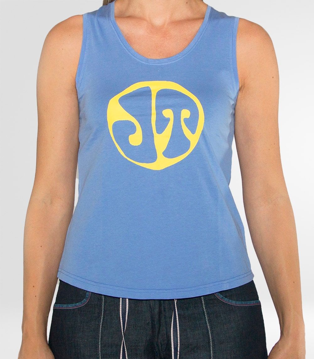 Camiseta Escalada Piolet Azul Mujer