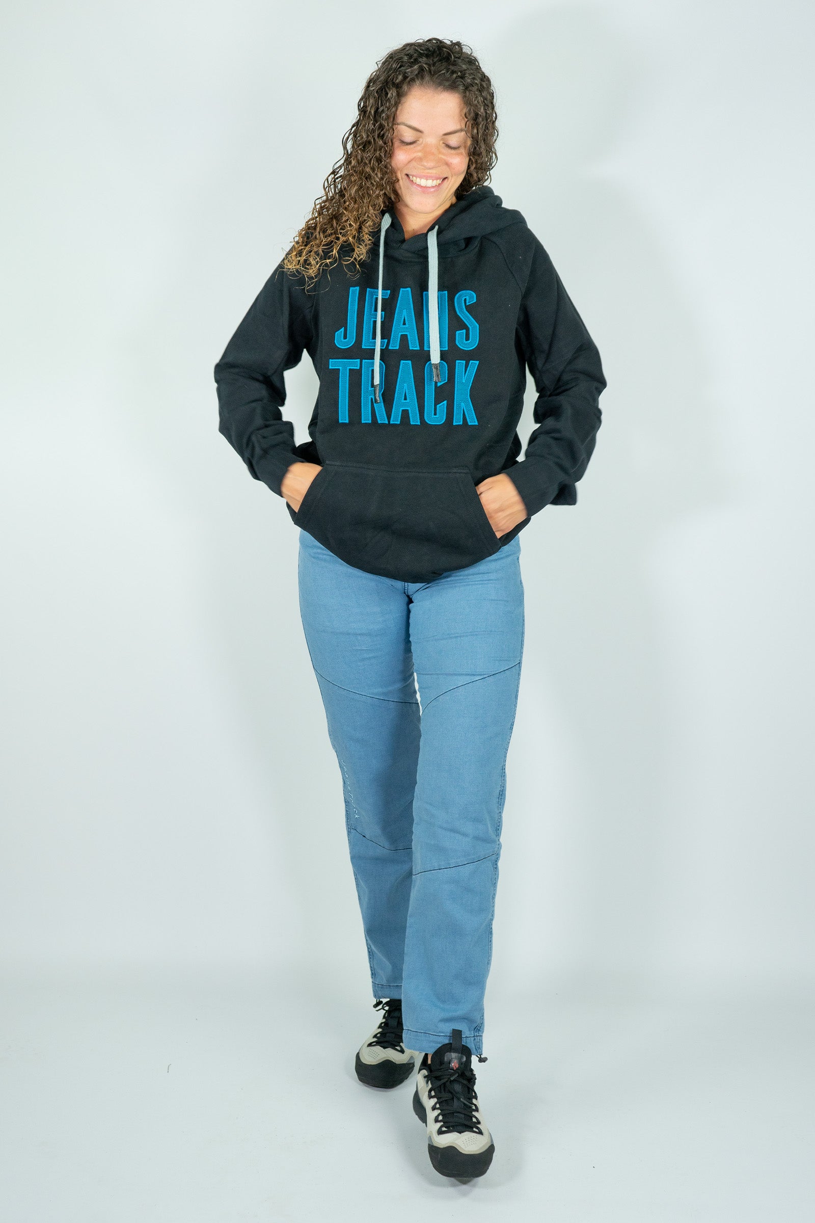 River Blue organic cotton outdoor hoodie