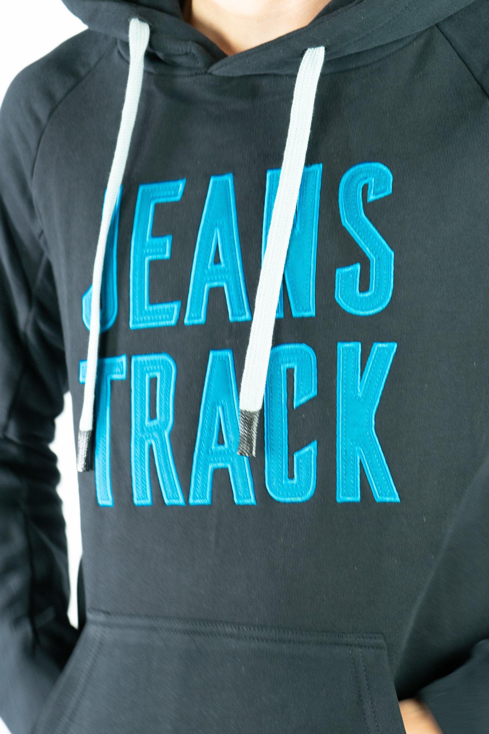 River Blue organic cotton outdoor hoodie