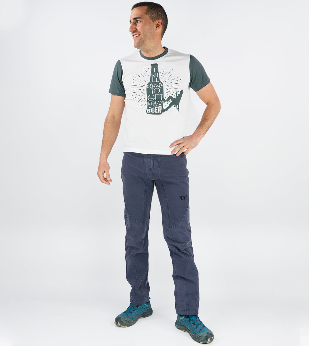 Camiseta Algodón Orgánico Climb&Beer White