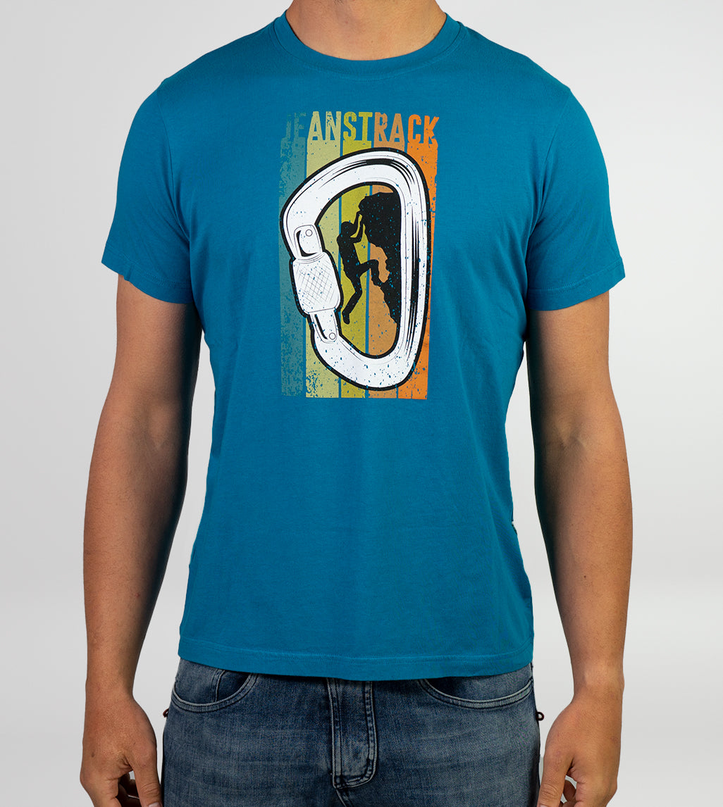 Maglietta in cotone biologico Crux Blue